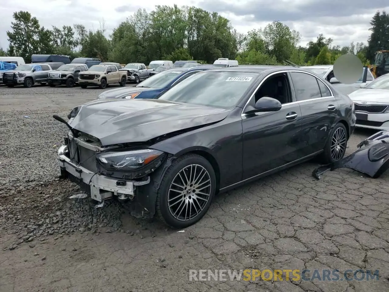 1 Photograph of a damaged car W1KAF4HB9PR092253 MERCEDES-BENZ C-CLASS 2023