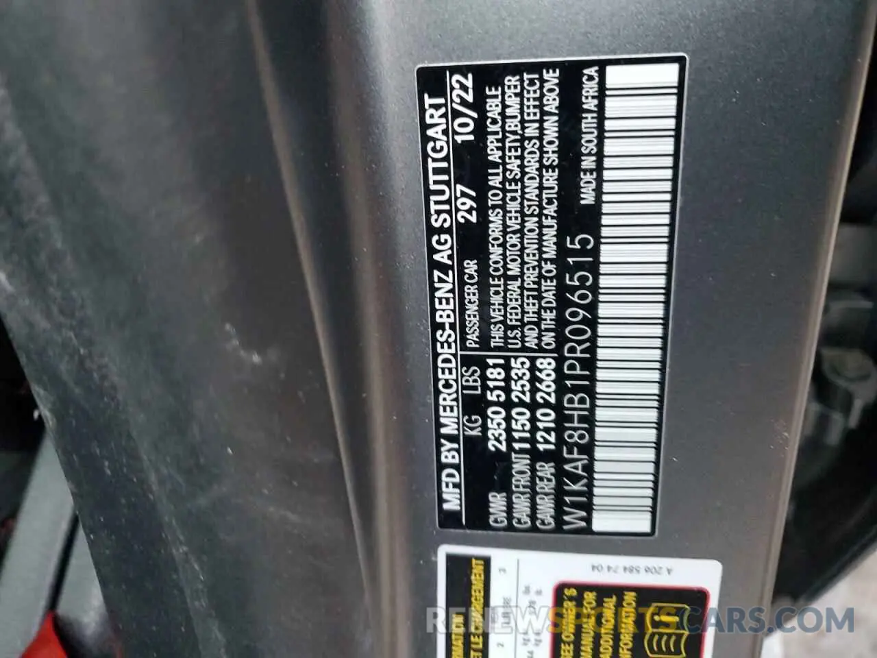 12 Photograph of a damaged car W1KAF8HB1PR096515 MERCEDES-BENZ C-CLASS 2023