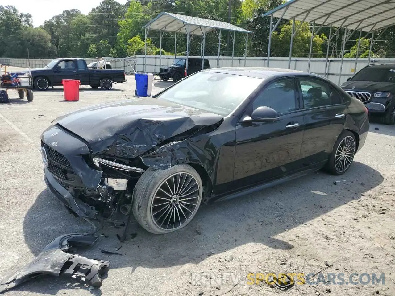 1 Photograph of a damaged car W1KAF4GB3RR173771 MERCEDES-BENZ C-CLASS 2024