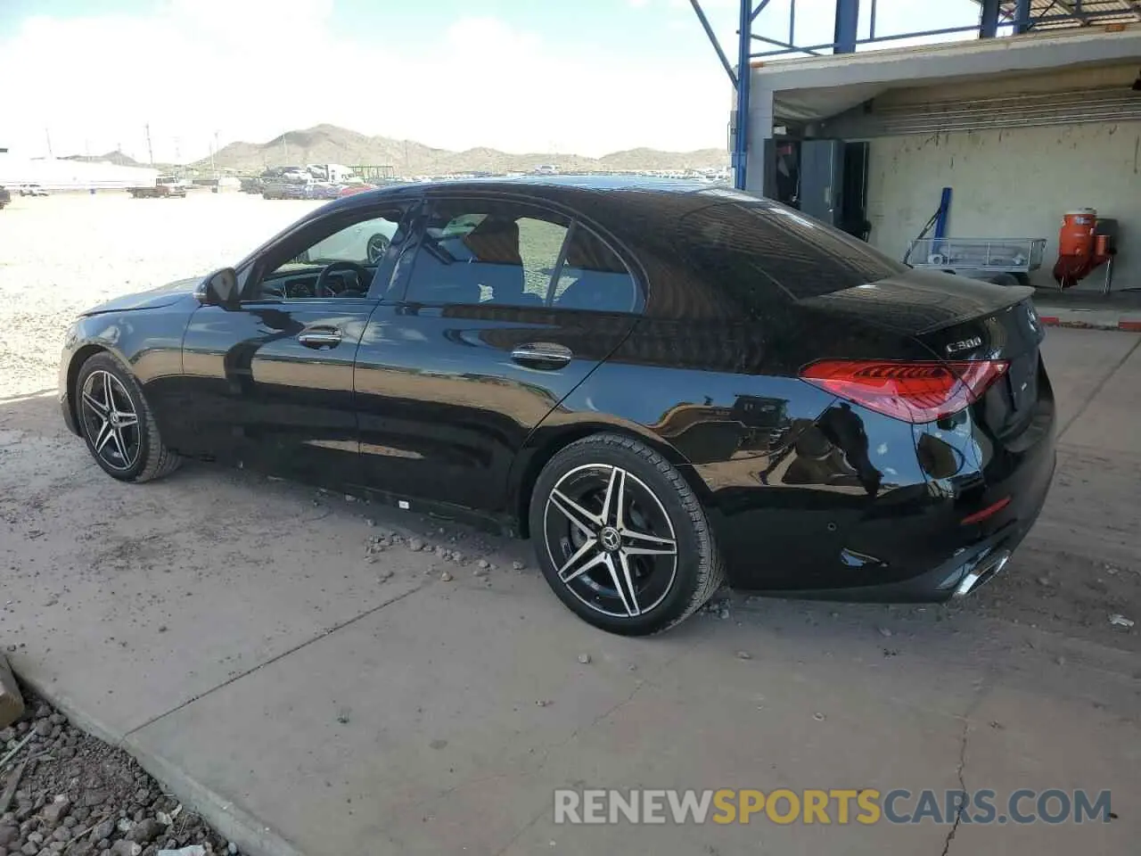 2 Photograph of a damaged car W1KAF4GB6RR225815 MERCEDES-BENZ C-CLASS 2024