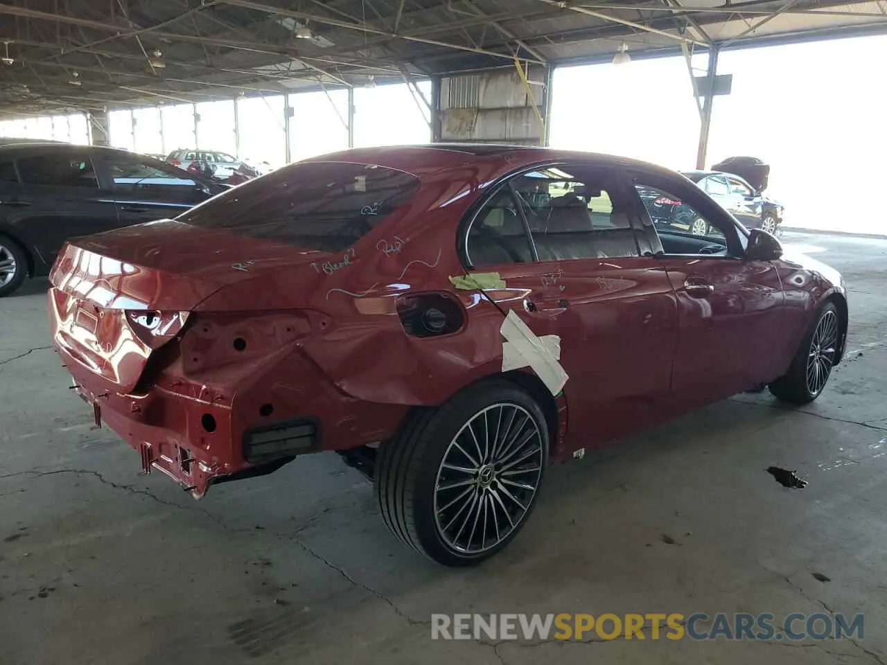 3 Photograph of a damaged car W1KAF4GB8RR227663 MERCEDES-BENZ C-CLASS 2024
