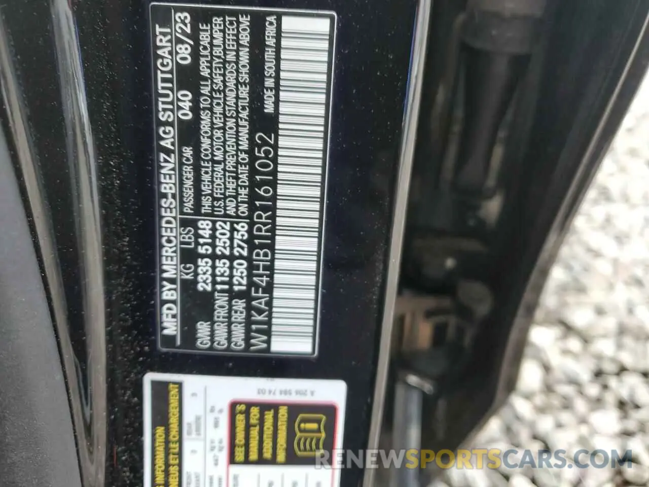 13 Photograph of a damaged car W1KAF4HB1RR161052 MERCEDES-BENZ C-CLASS 2024