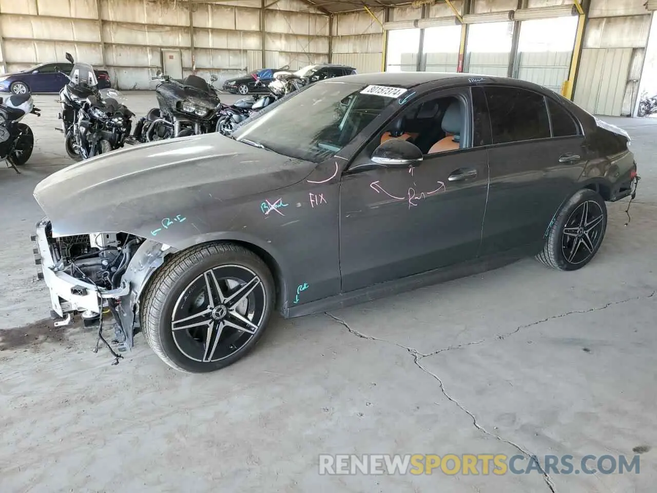 1 Photograph of a damaged car W1KAF4HBXRR201340 MERCEDES-BENZ C-CLASS 2024