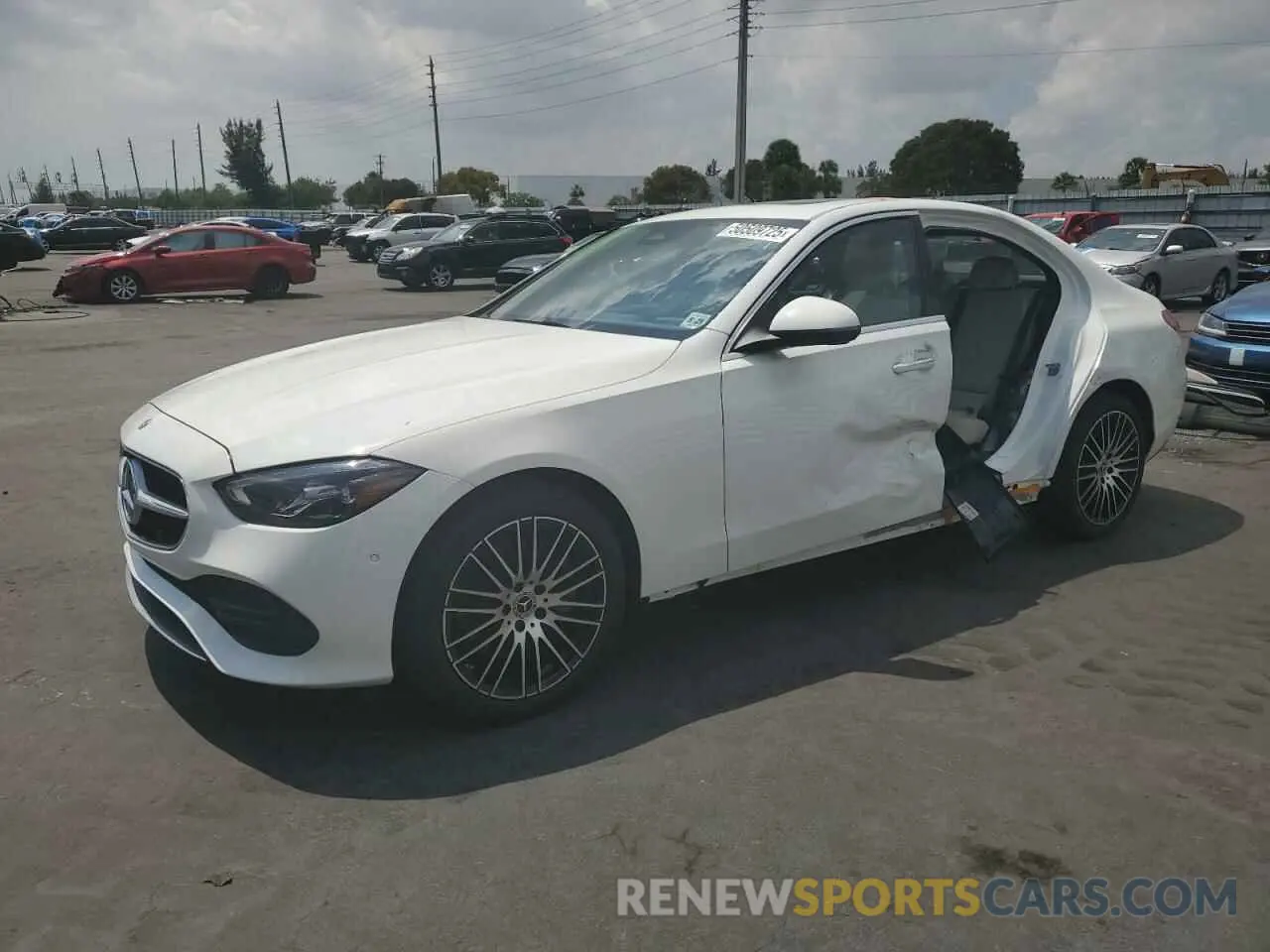 1 Photograph of a damaged car W1KAF4HBXRR224584 MERCEDES-BENZ C-CLASS 2024