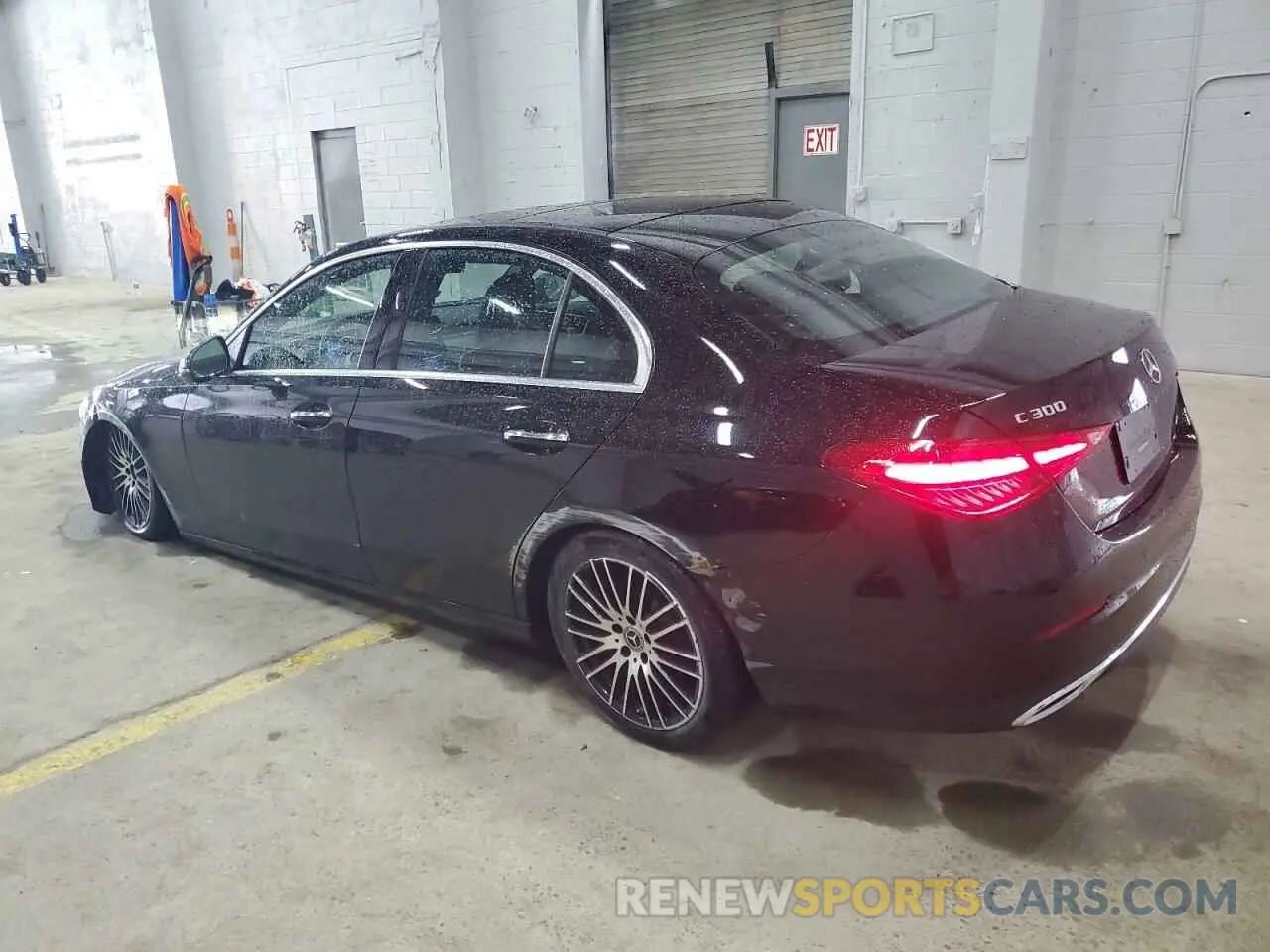 2 Photograph of a damaged car W1KAF4HB1SR249492 MERCEDES-BENZ C-CLASS 2025