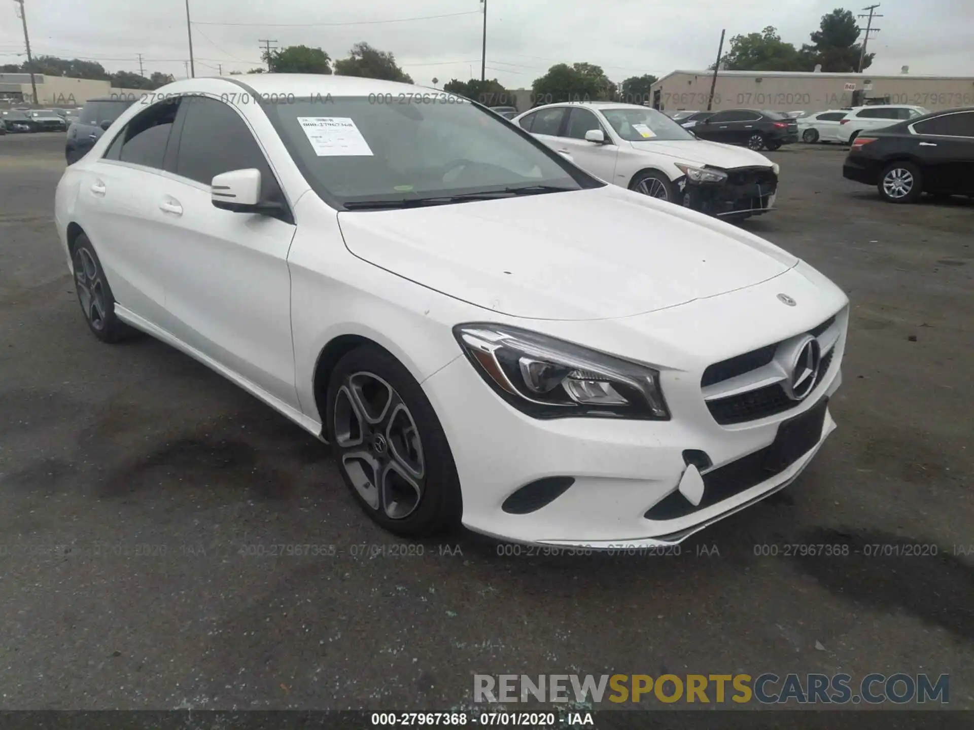 1 Photograph of a damaged car WDDSJ4EB0KN724595 MERCEDES-BENZ CLA 2019