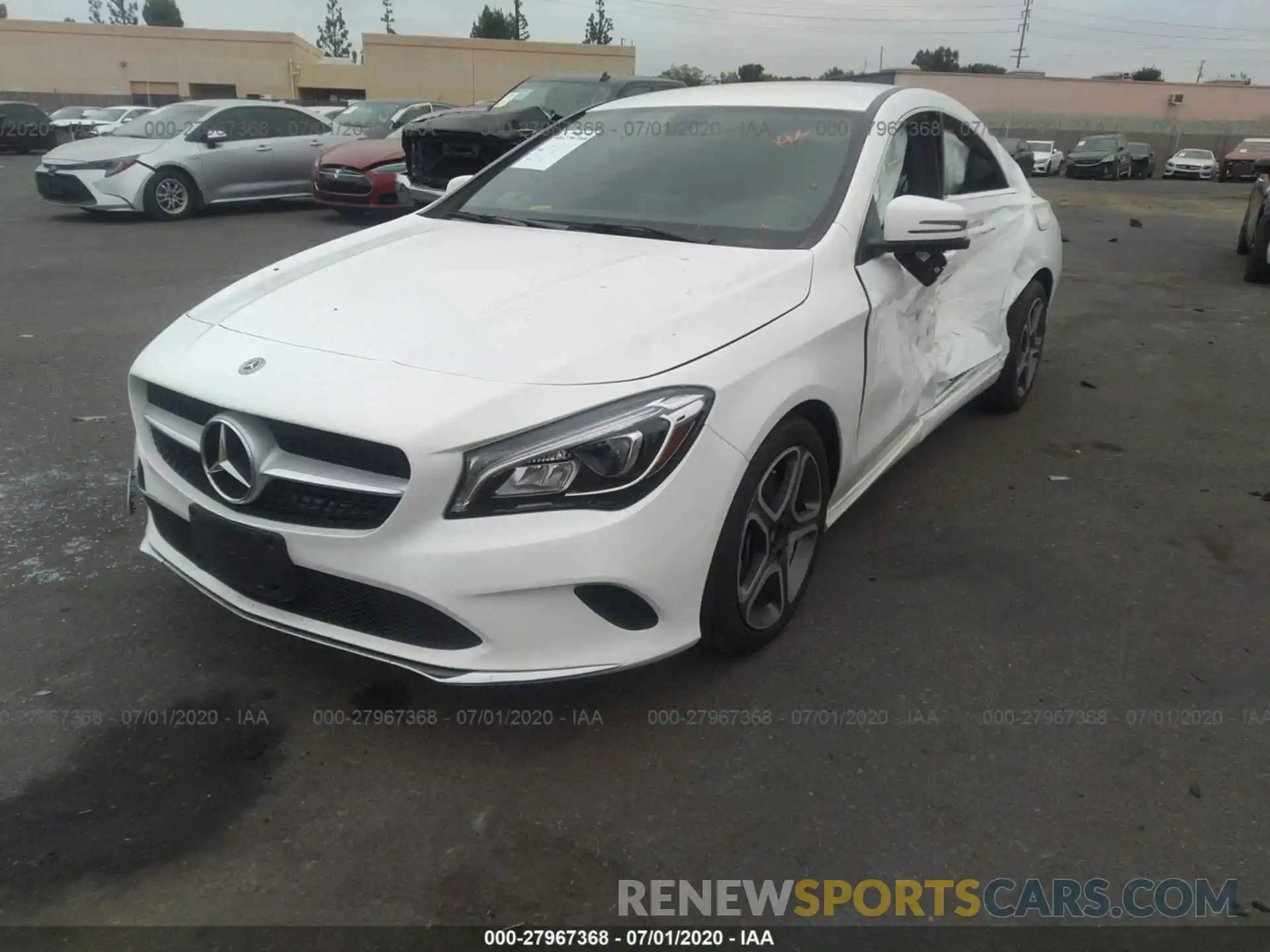 2 Photograph of a damaged car WDDSJ4EB0KN724595 MERCEDES-BENZ CLA 2019