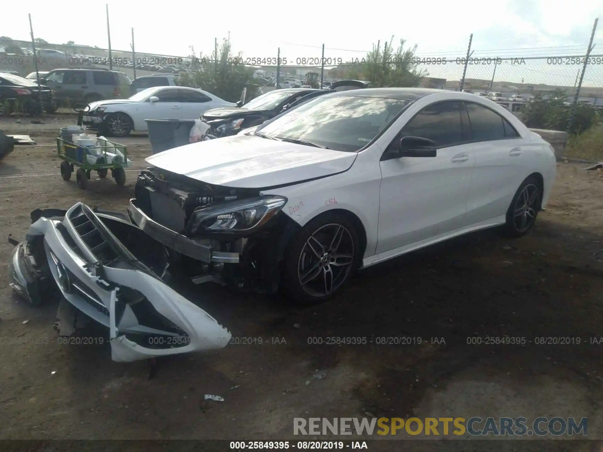 2 Photograph of a damaged car WDDSJ4EB0KN726847 MERCEDES-BENZ CLA 2019