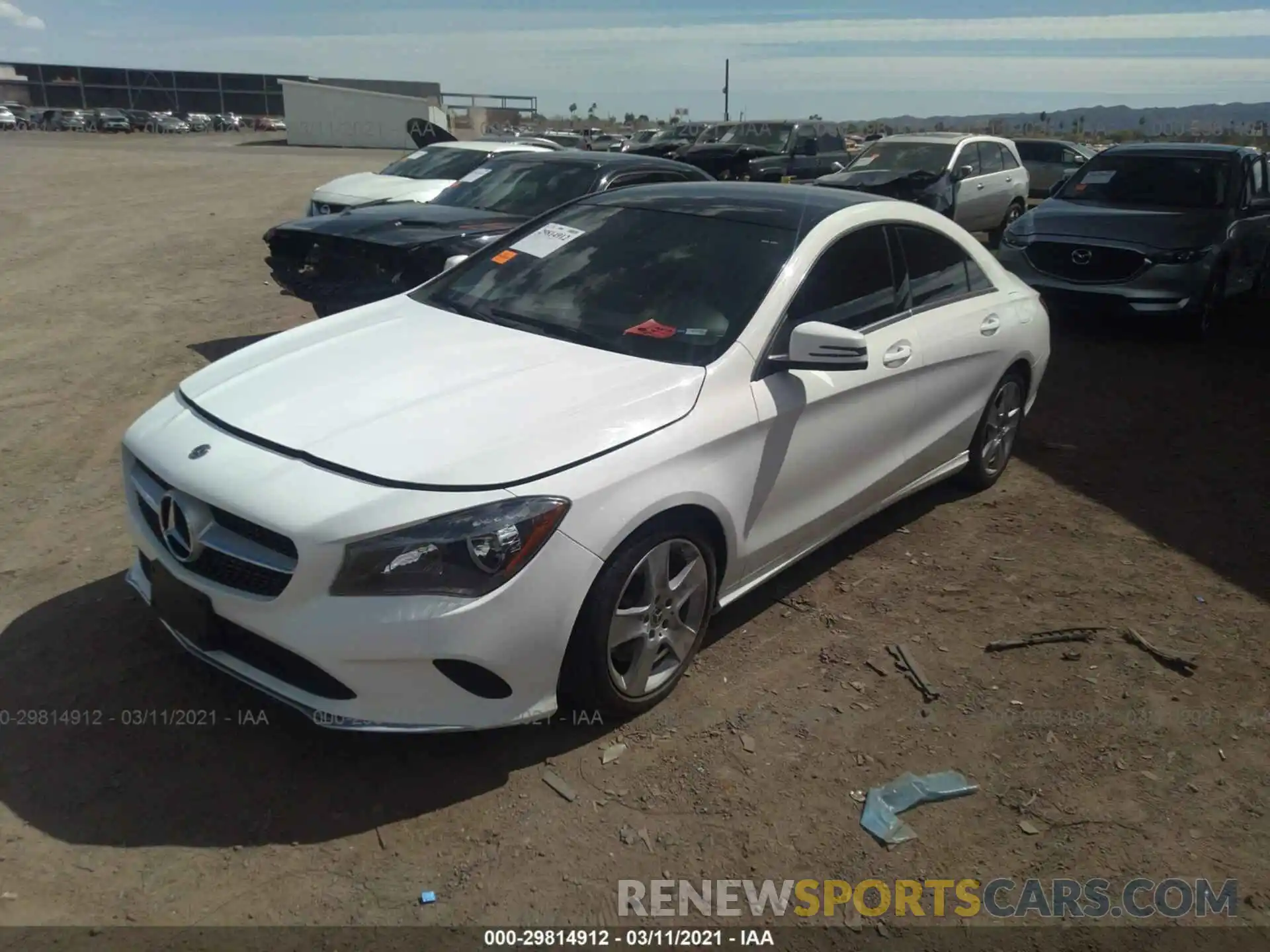 2 Photograph of a damaged car WDDSJ4EB6KN734807 MERCEDES-BENZ CLA 2019