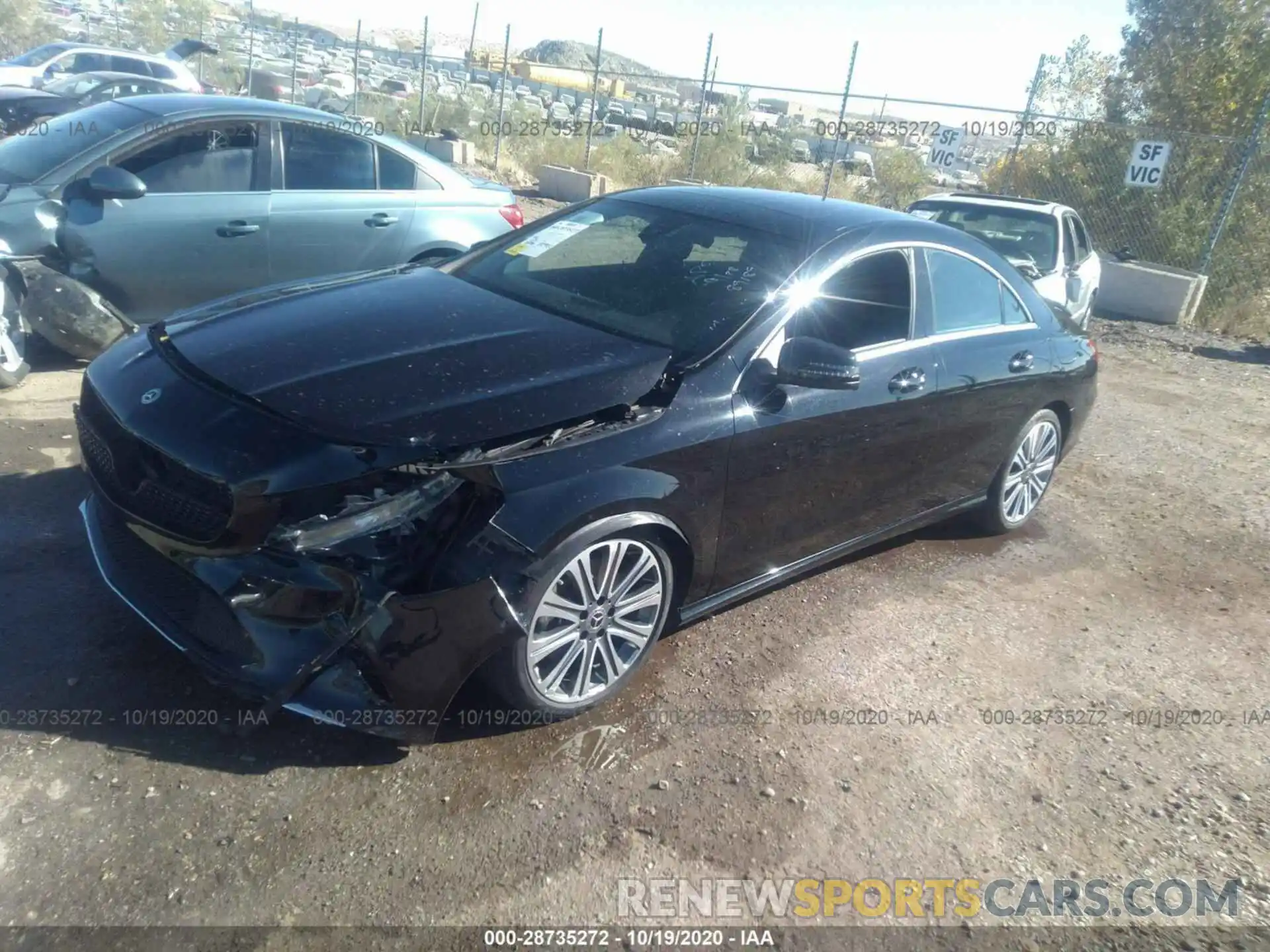 2 Photograph of a damaged car WDDSJ4EB6KN741725 MERCEDES-BENZ CLA 2019