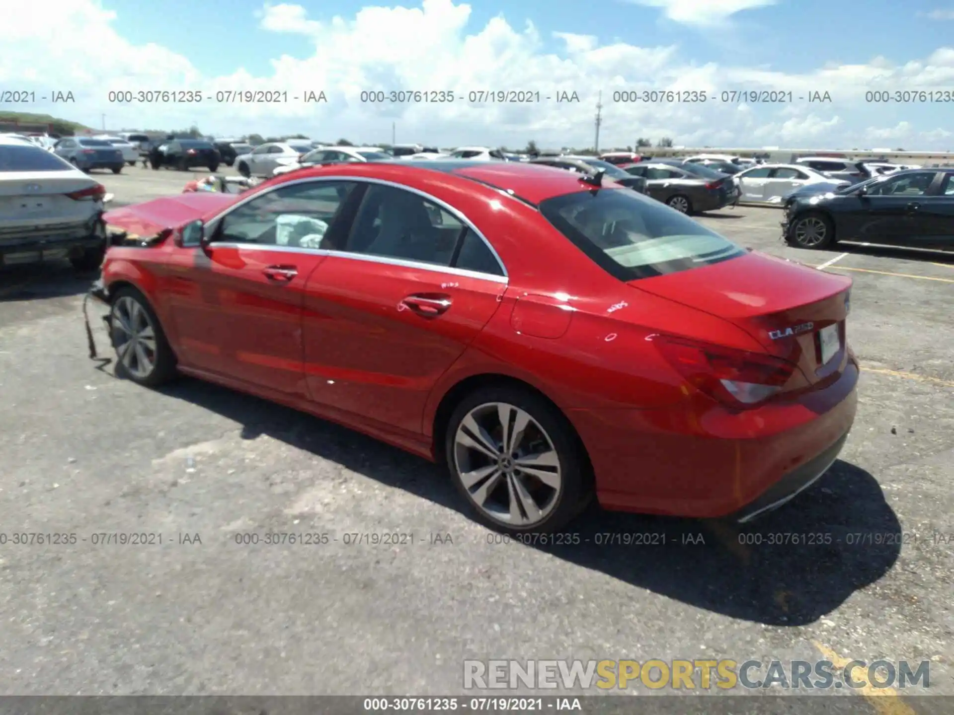 3 Photograph of a damaged car WDDSJ4EB6KN744558 MERCEDES-BENZ CLA 2019