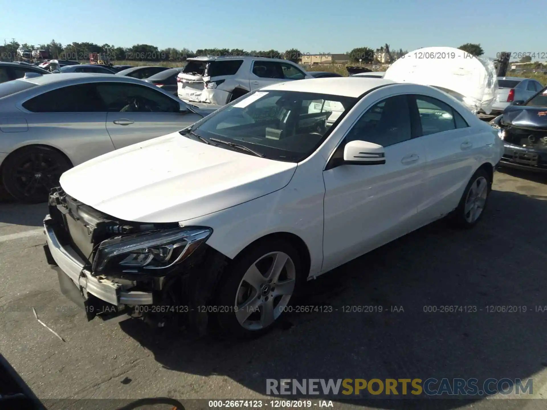 2 Photograph of a damaged car WDDSJ4EB8KN700898 MERCEDES-BENZ CLA 2019