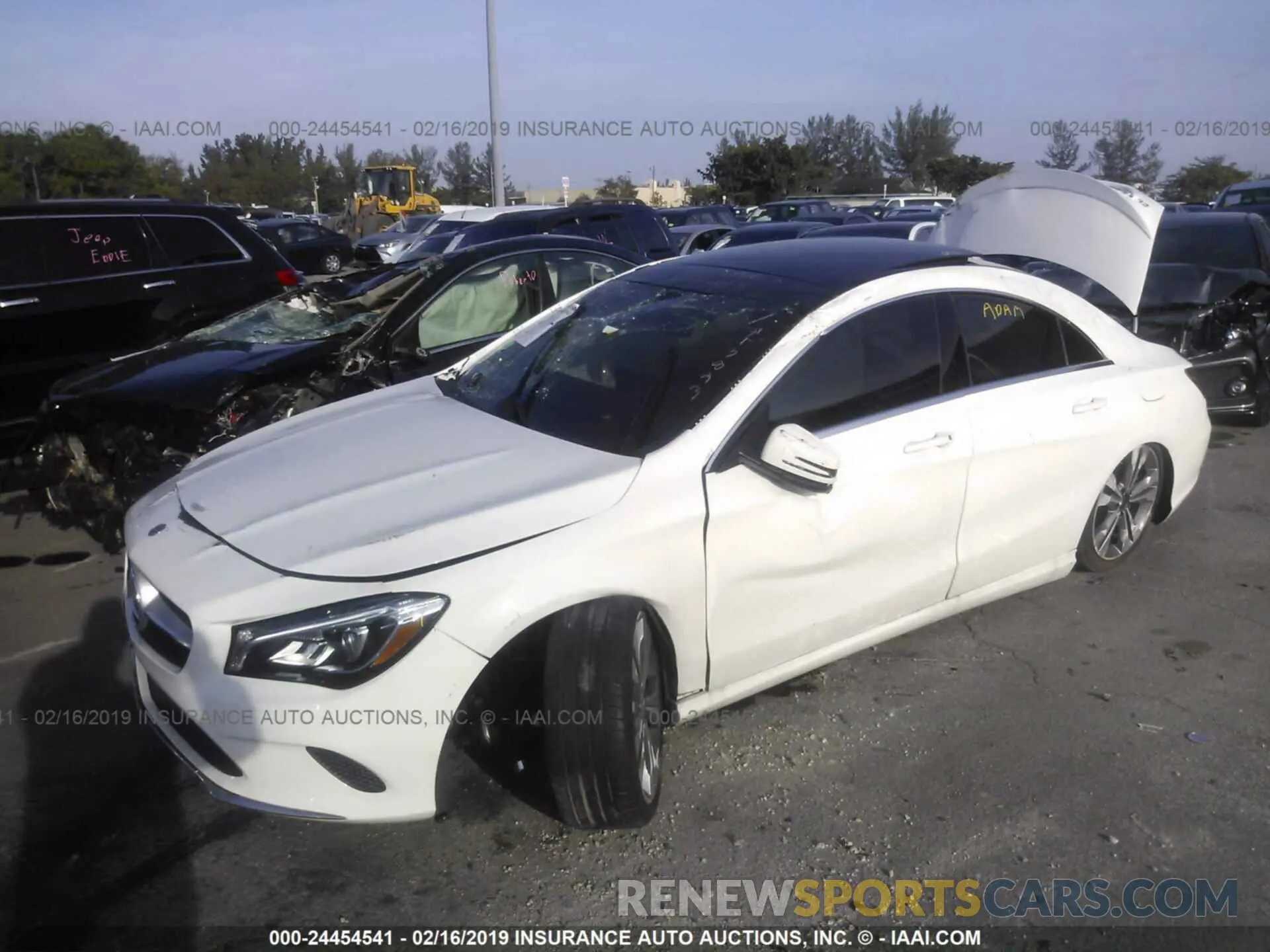 2 Photograph of a damaged car WDDSJ4EB8KN713893 MERCEDES-BENZ CLA 2019