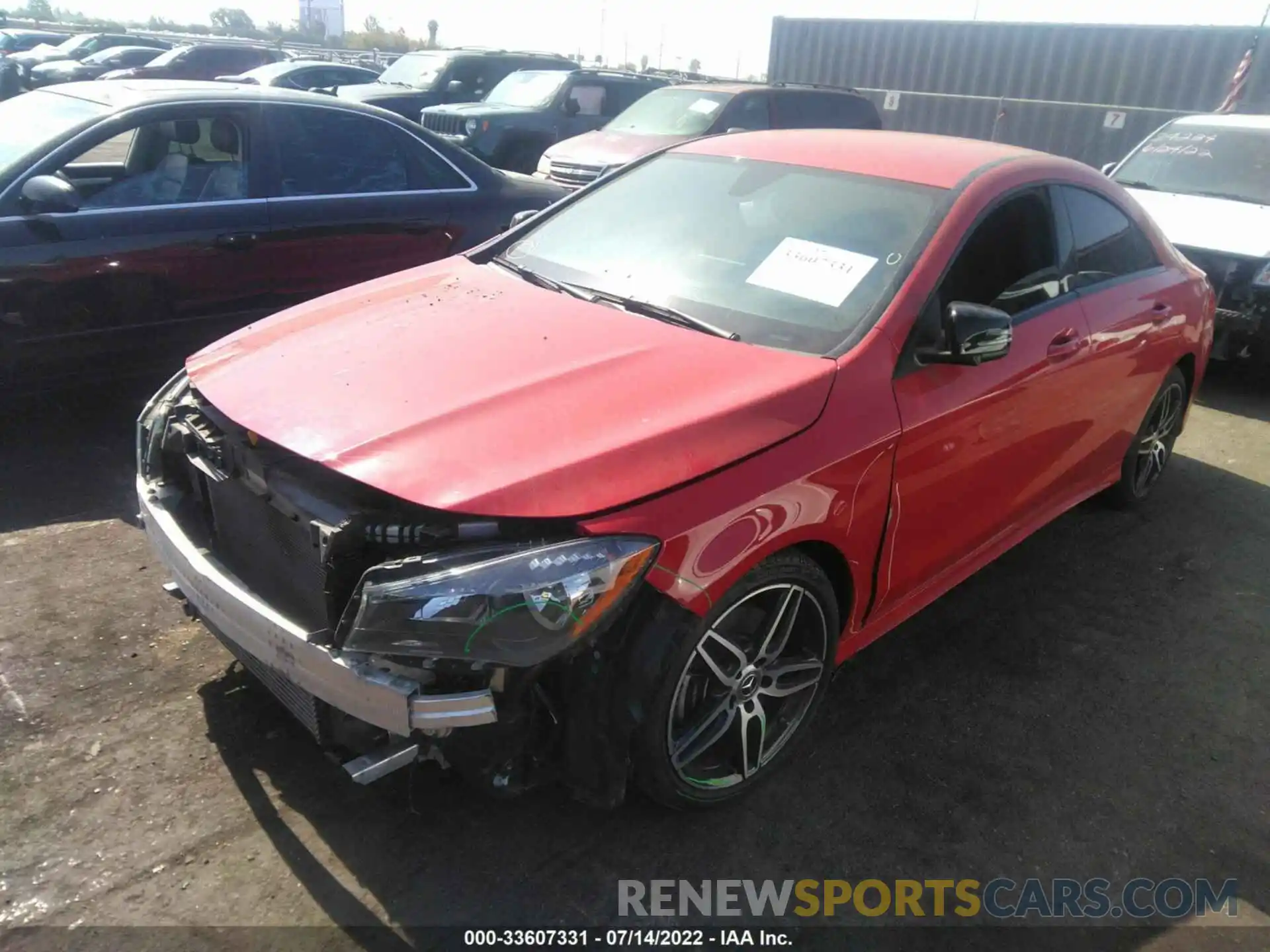 2 Photograph of a damaged car WDDSJ4EBXKN709148 MERCEDES-BENZ CLA 2019