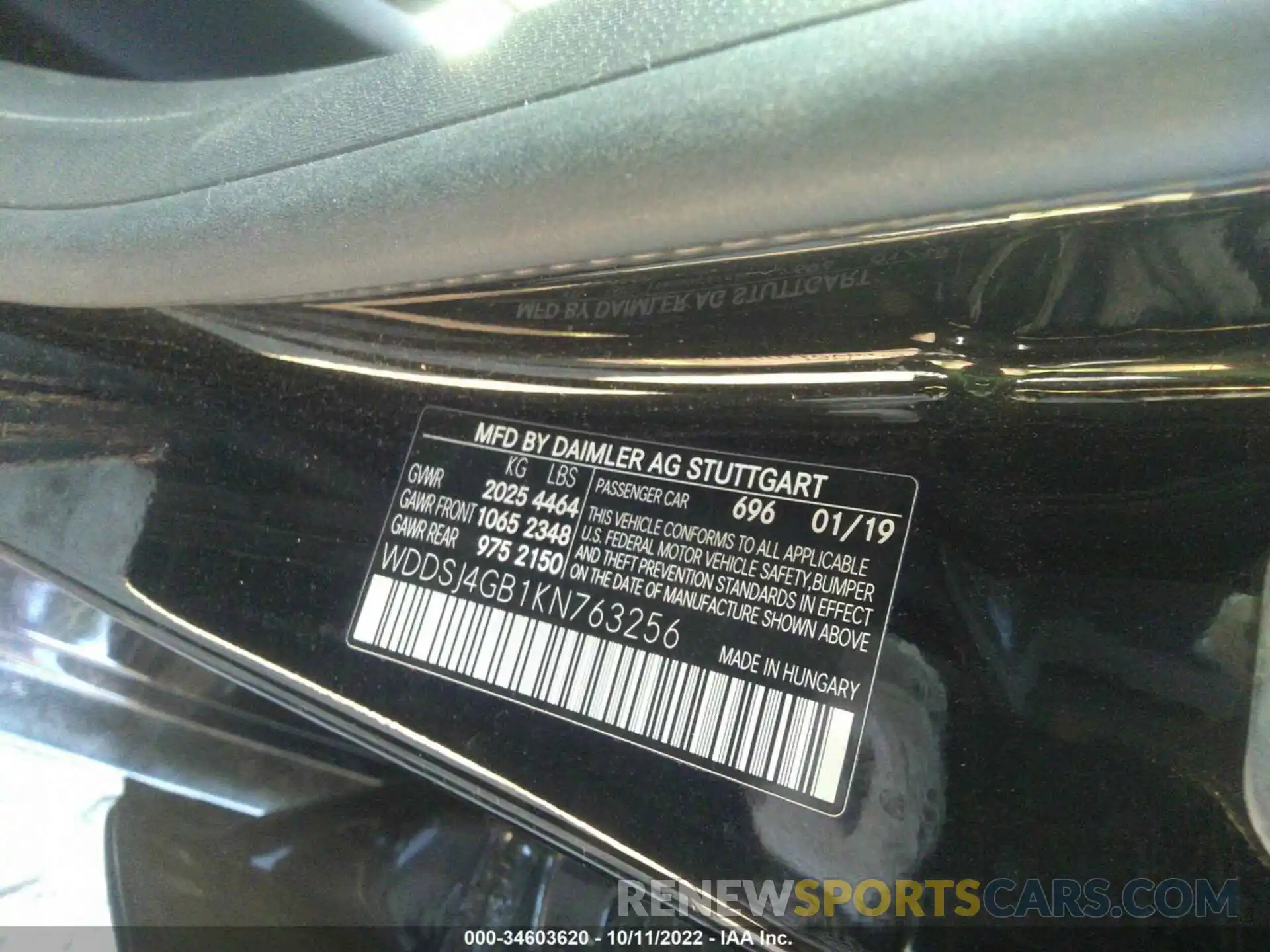 9 Photograph of a damaged car WDDSJ4GB1KN763256 MERCEDES-BENZ CLA 2019