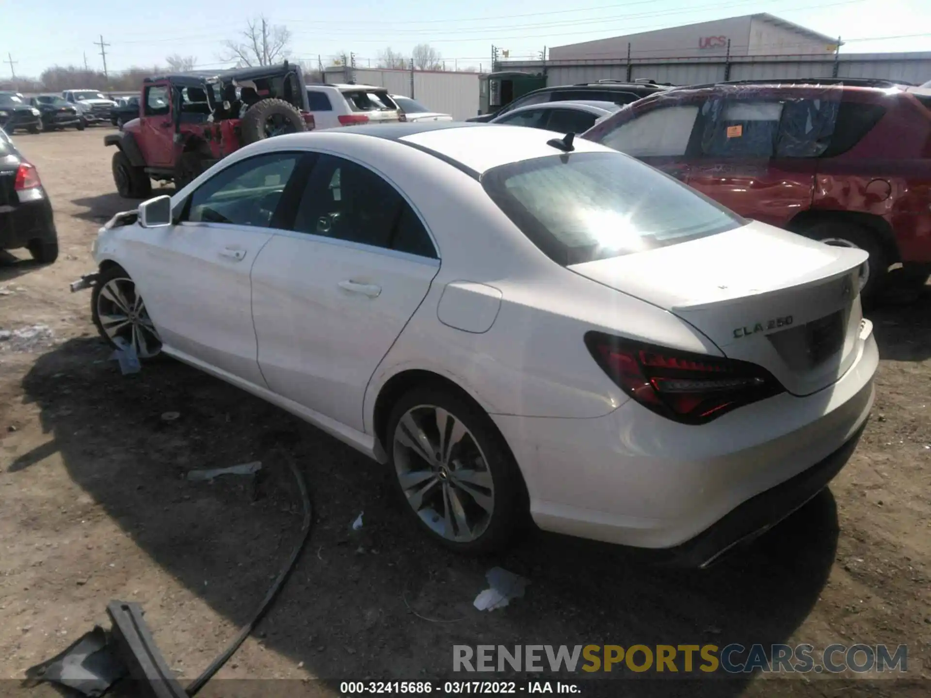 3 Photograph of a damaged car WDDSJ4GB4KN698693 MERCEDES-BENZ CLA 2019