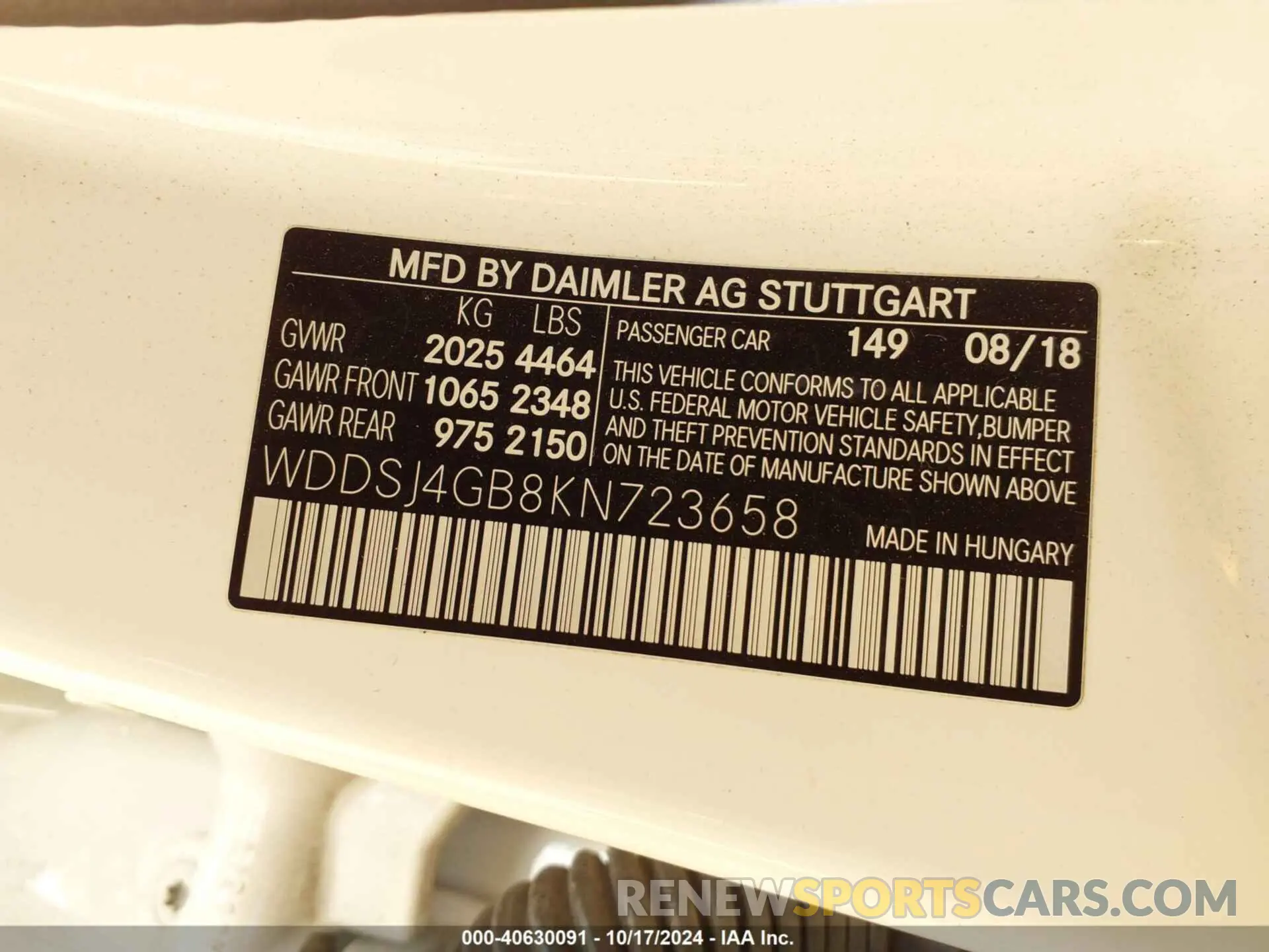 9 Photograph of a damaged car WDDSJ4GB8KN723658 MERCEDES-BENZ CLA 2019