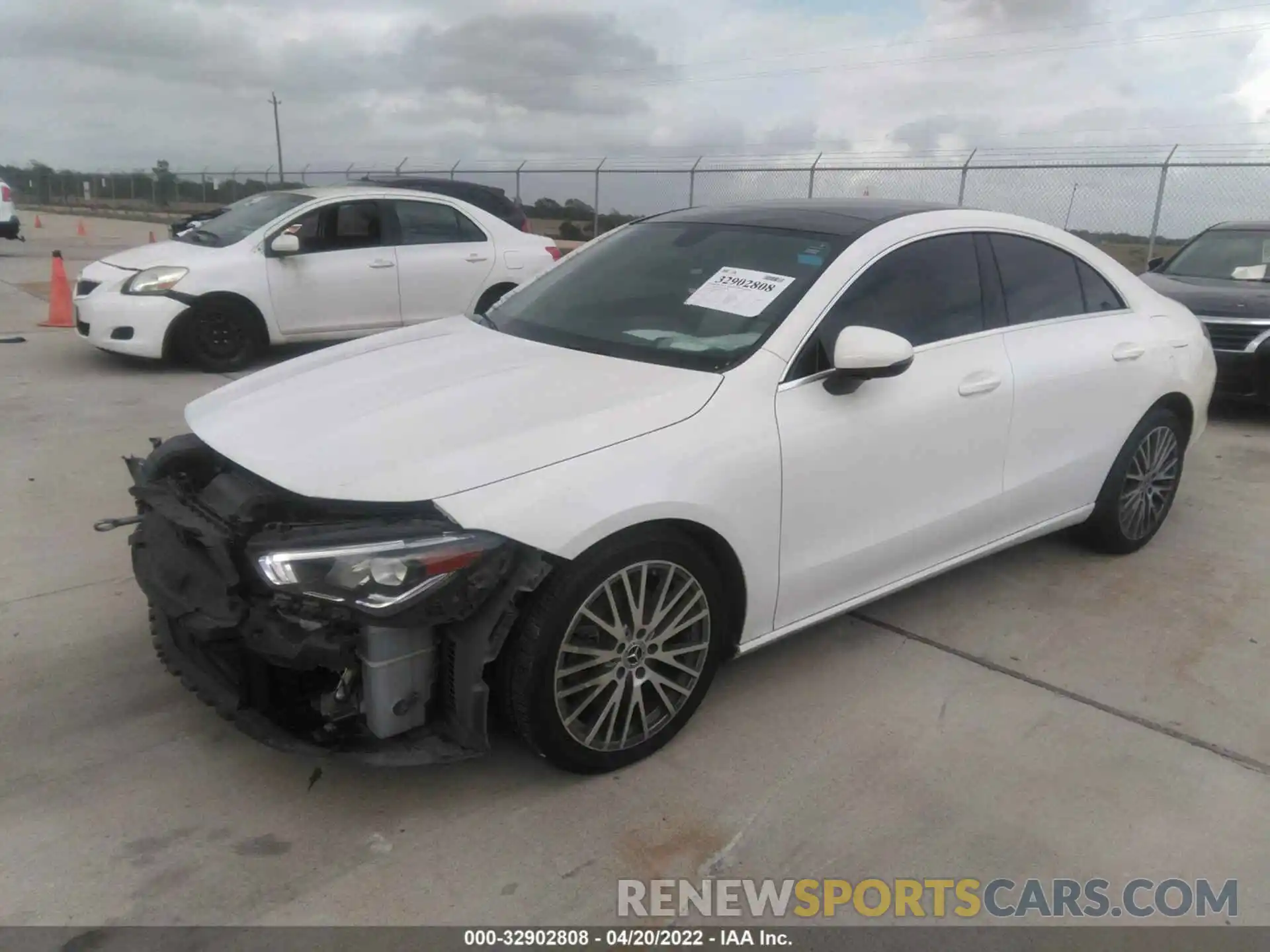 2 Photograph of a damaged car W1K5J4GB2LN082974 MERCEDES-BENZ CLA 2020