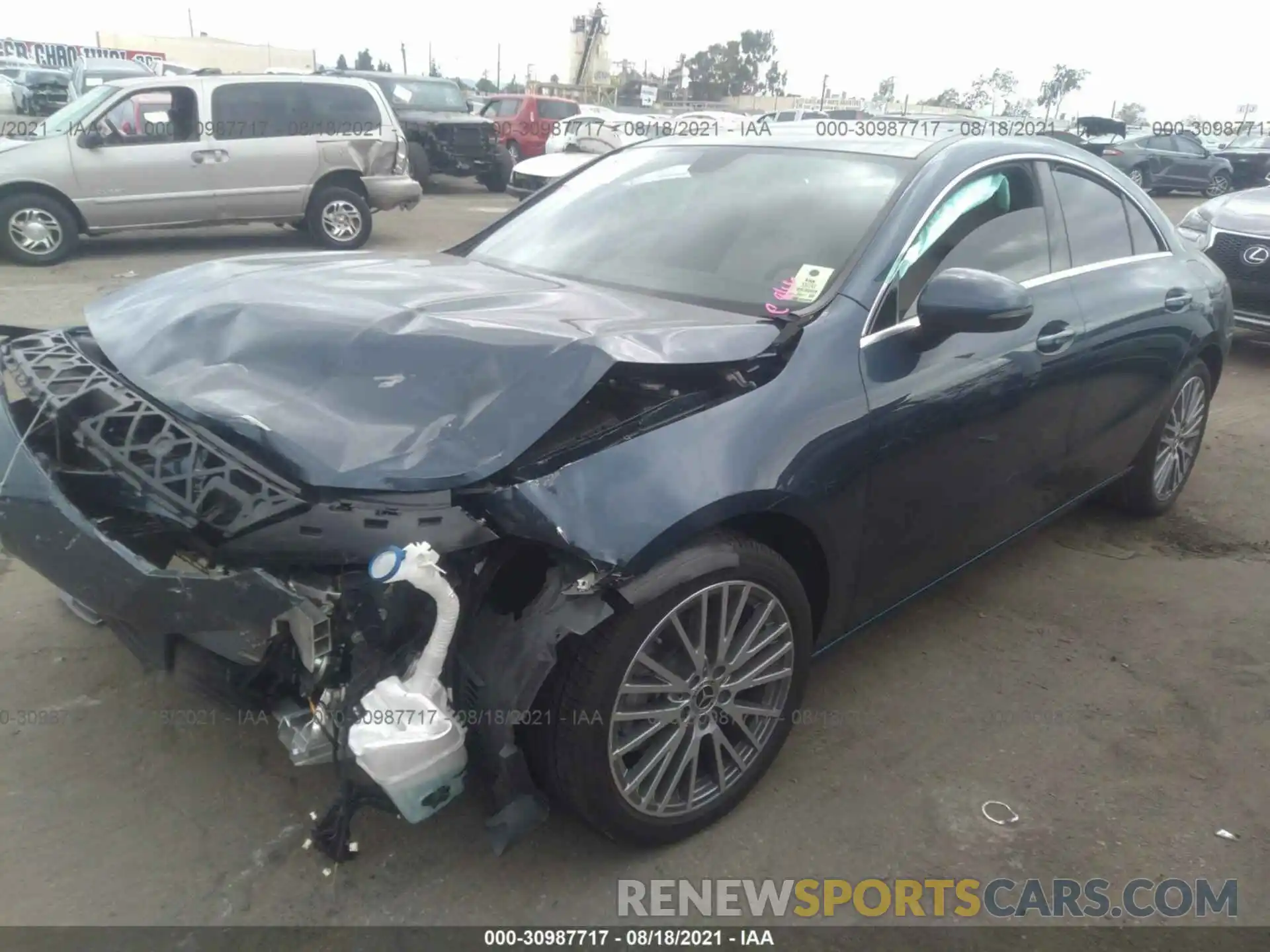 2 Photograph of a damaged car W1K5J4GB7LN124992 MERCEDES-BENZ CLA 2020