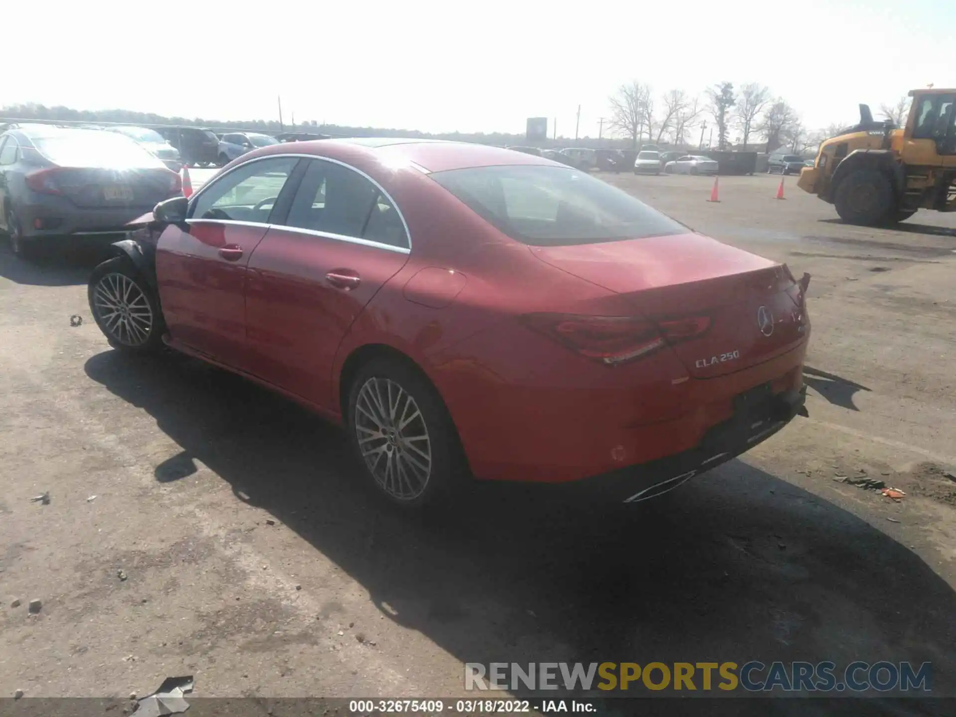 3 Photograph of a damaged car W1K5J4HB3LN086241 MERCEDES-BENZ CLA 2020