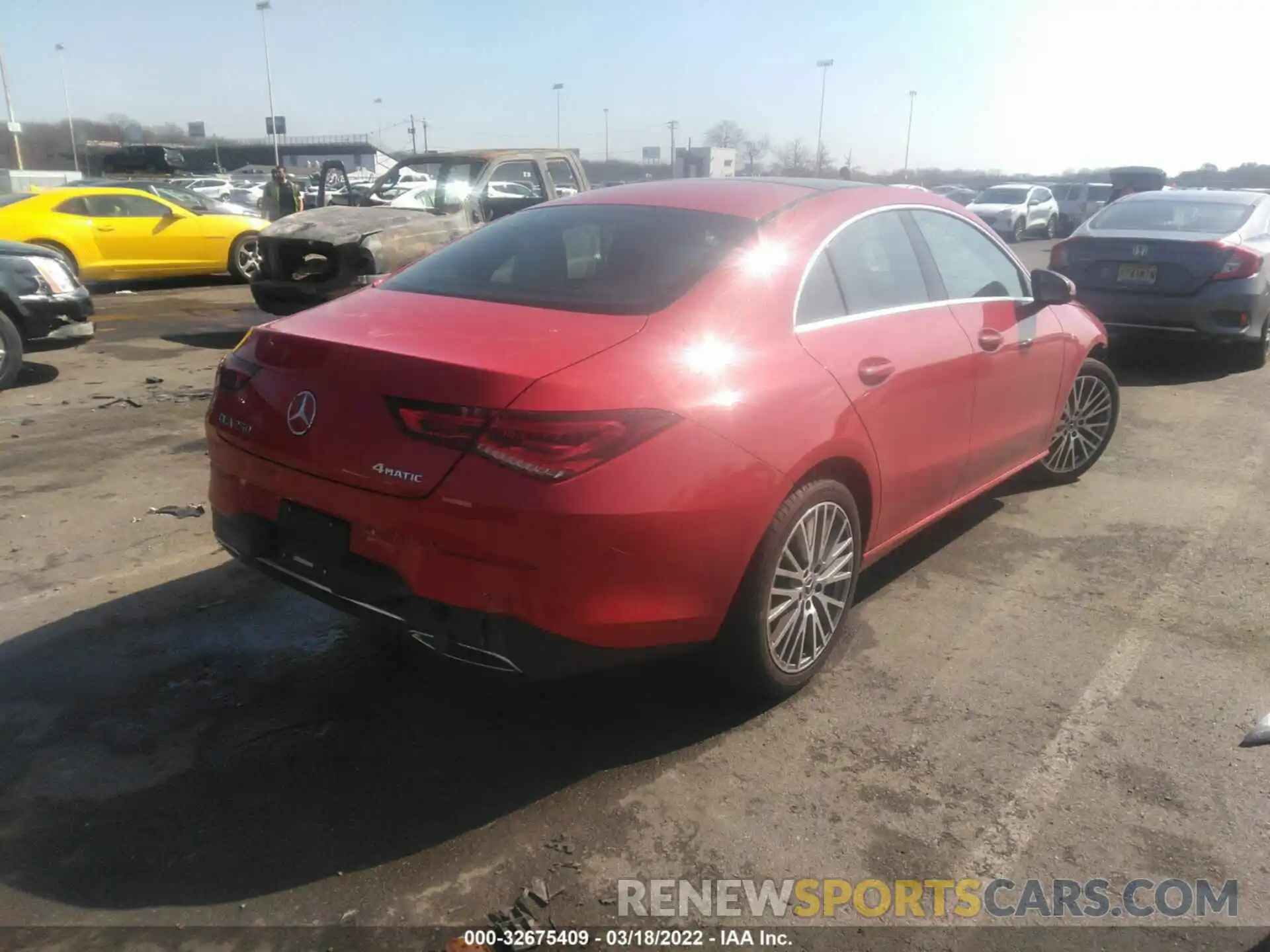 4 Photograph of a damaged car W1K5J4HB3LN086241 MERCEDES-BENZ CLA 2020