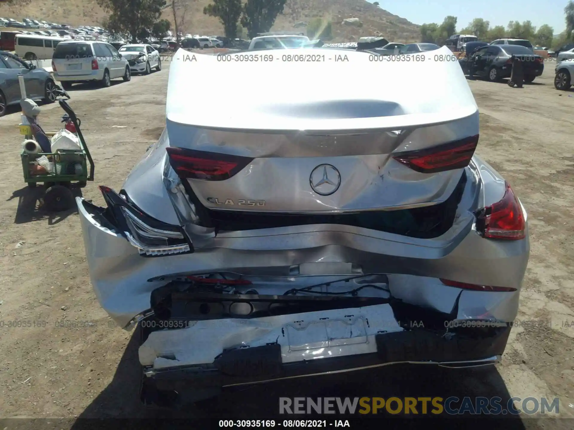 6 Photograph of a damaged car W1K5J4GB0MN171346 MERCEDES-BENZ CLA 2021