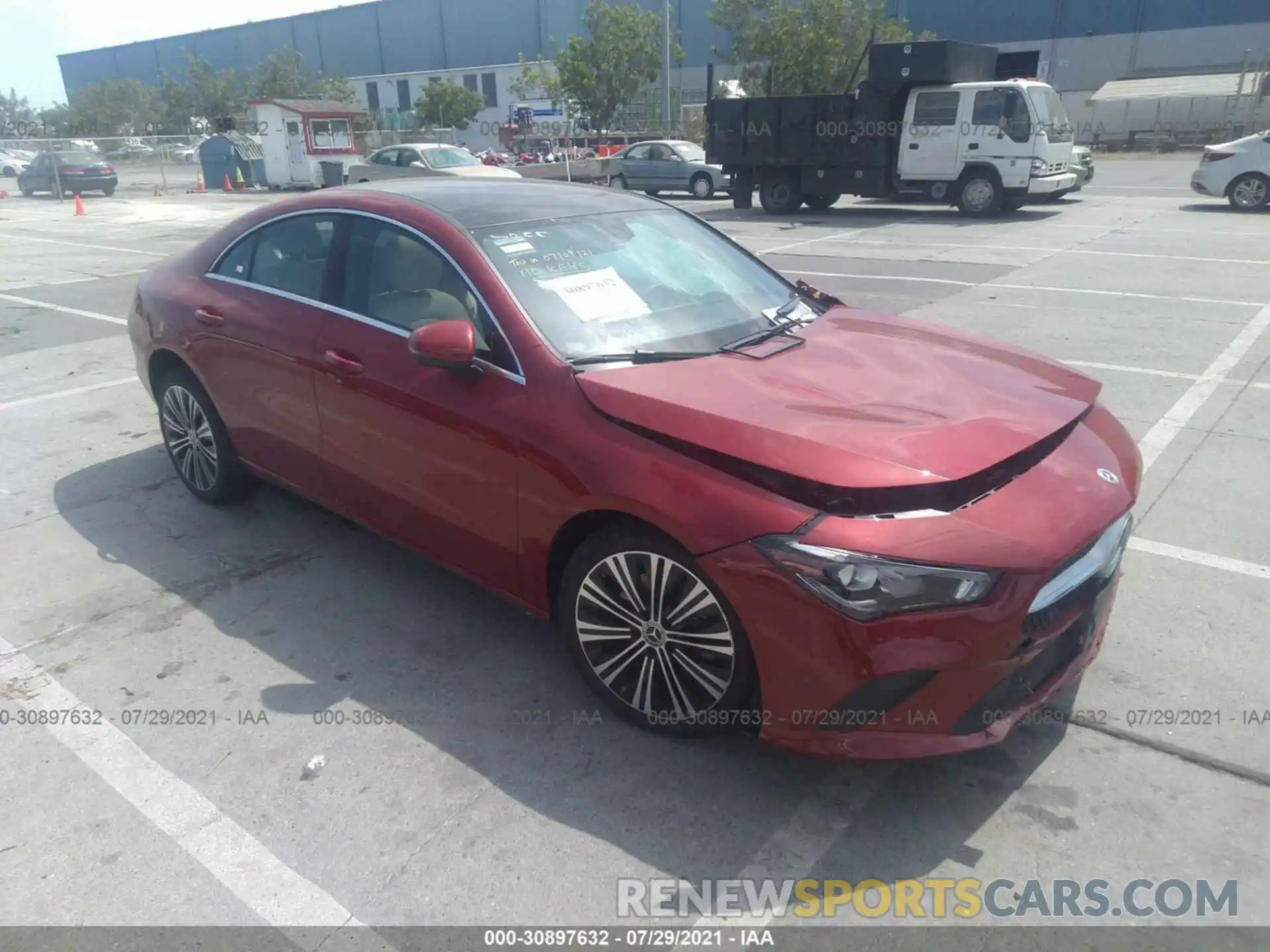 1 Photograph of a damaged car W1K5J4GB0MN179981 MERCEDES-BENZ CLA 2021