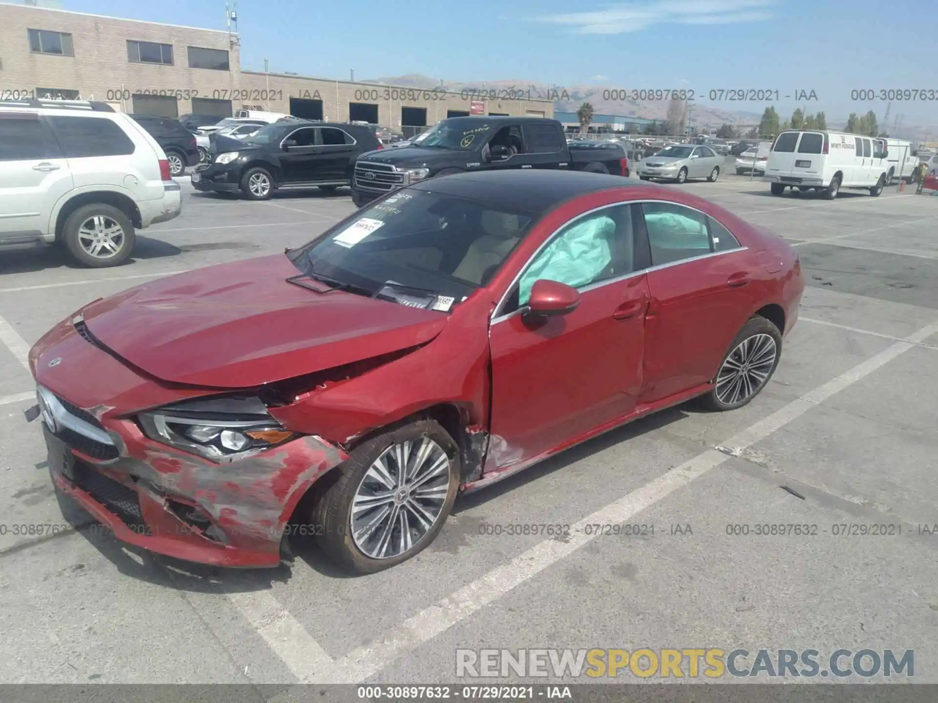 2 Photograph of a damaged car W1K5J4GB0MN179981 MERCEDES-BENZ CLA 2021