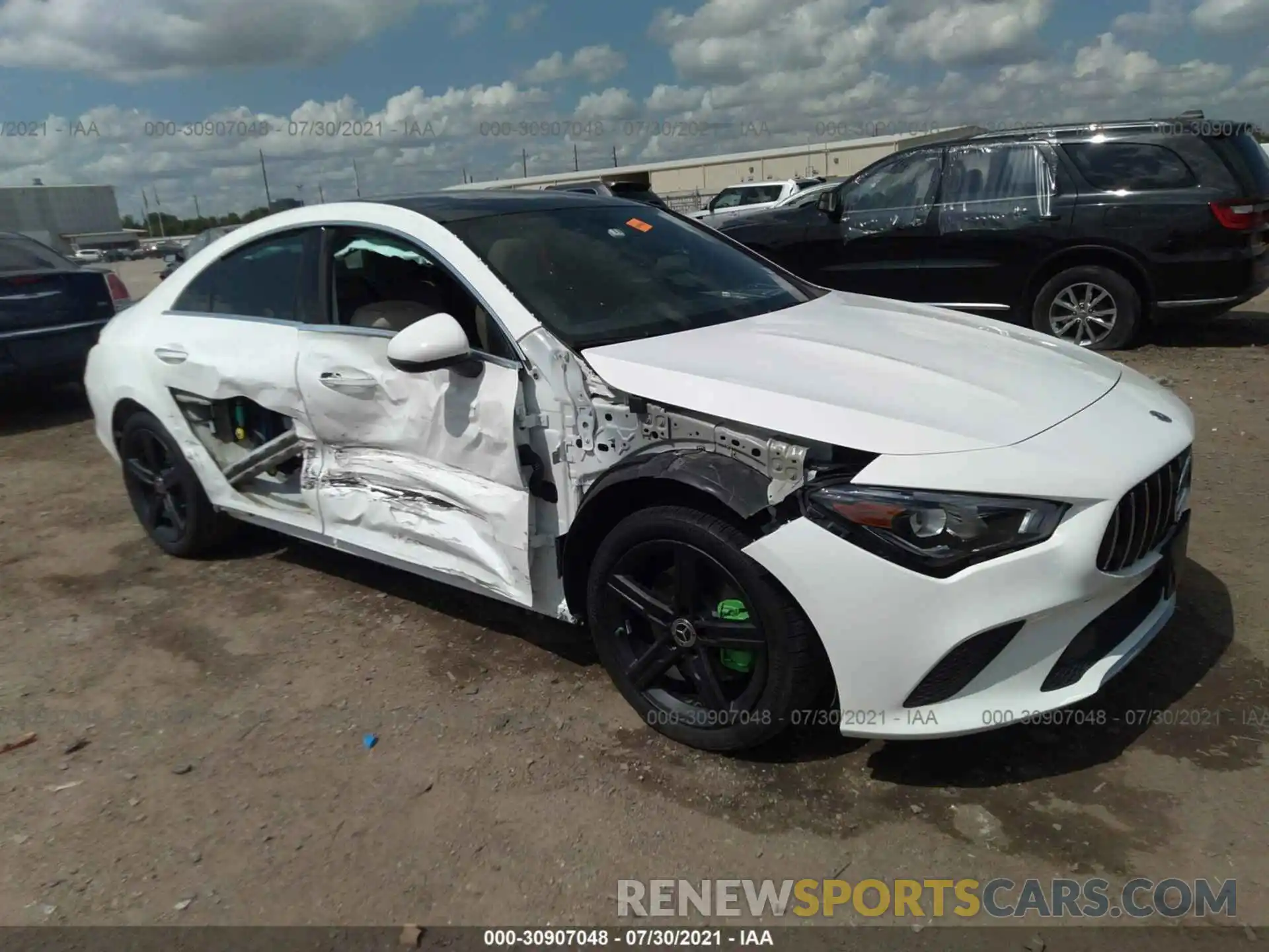 1 Photograph of a damaged car W1K5J4GB3MN192398 MERCEDES-BENZ CLA 2021