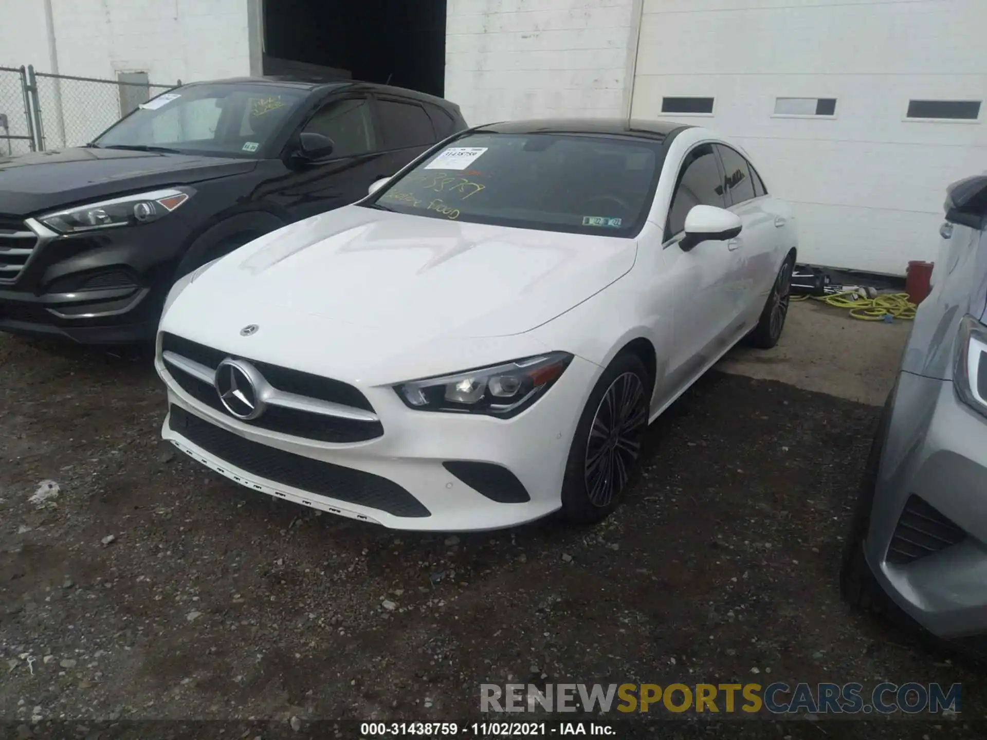 2 Photograph of a damaged car W1K5J4HB2MN201333 MERCEDES-BENZ CLA 2021