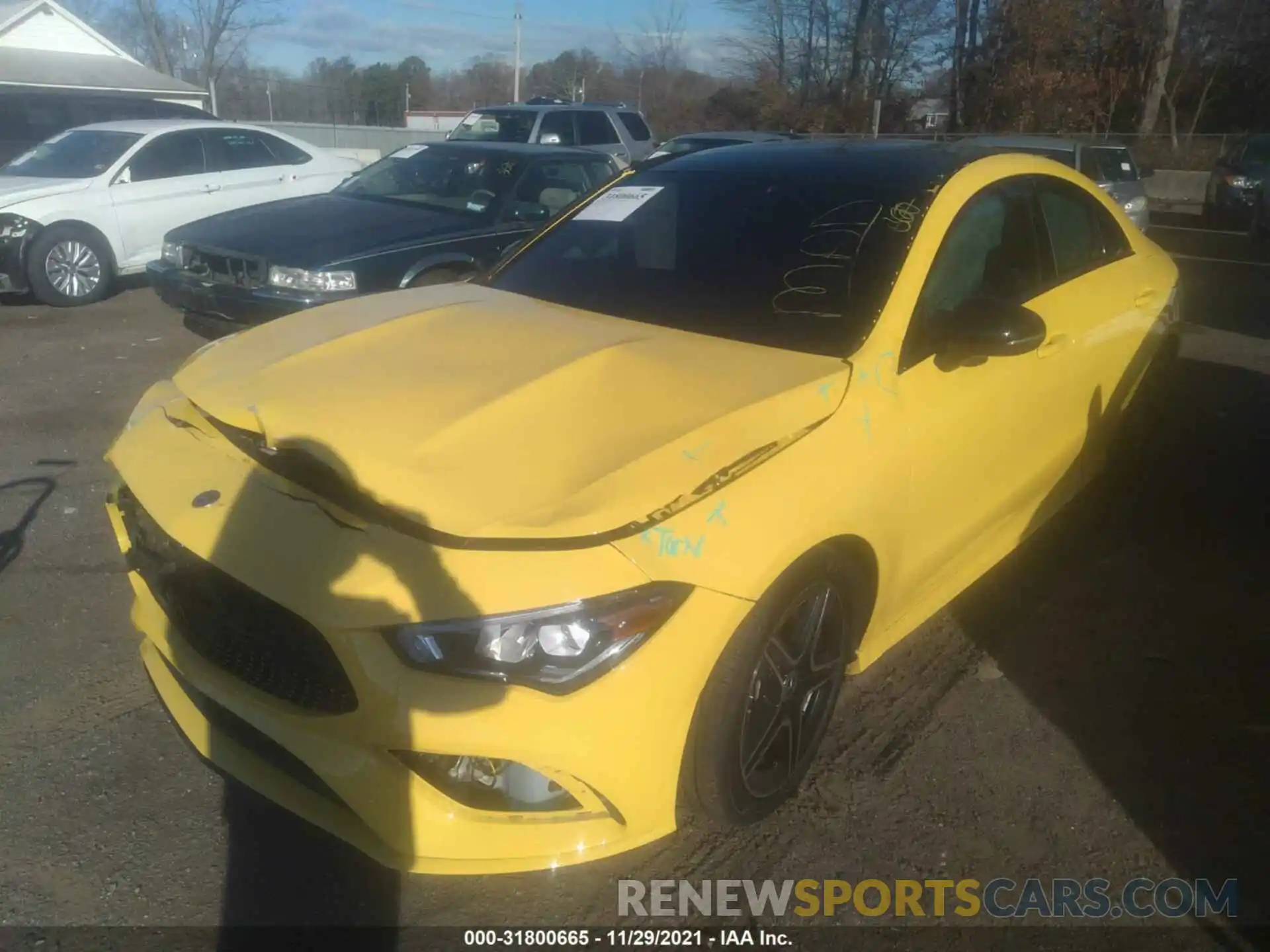 2 Photograph of a damaged car W1K5J4HB9MN164376 MERCEDES-BENZ CLA 2021