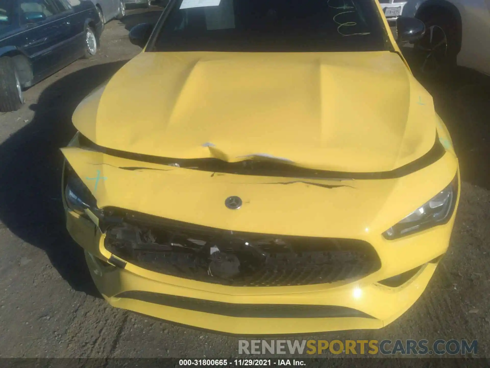 6 Photograph of a damaged car W1K5J4HB9MN164376 MERCEDES-BENZ CLA 2021