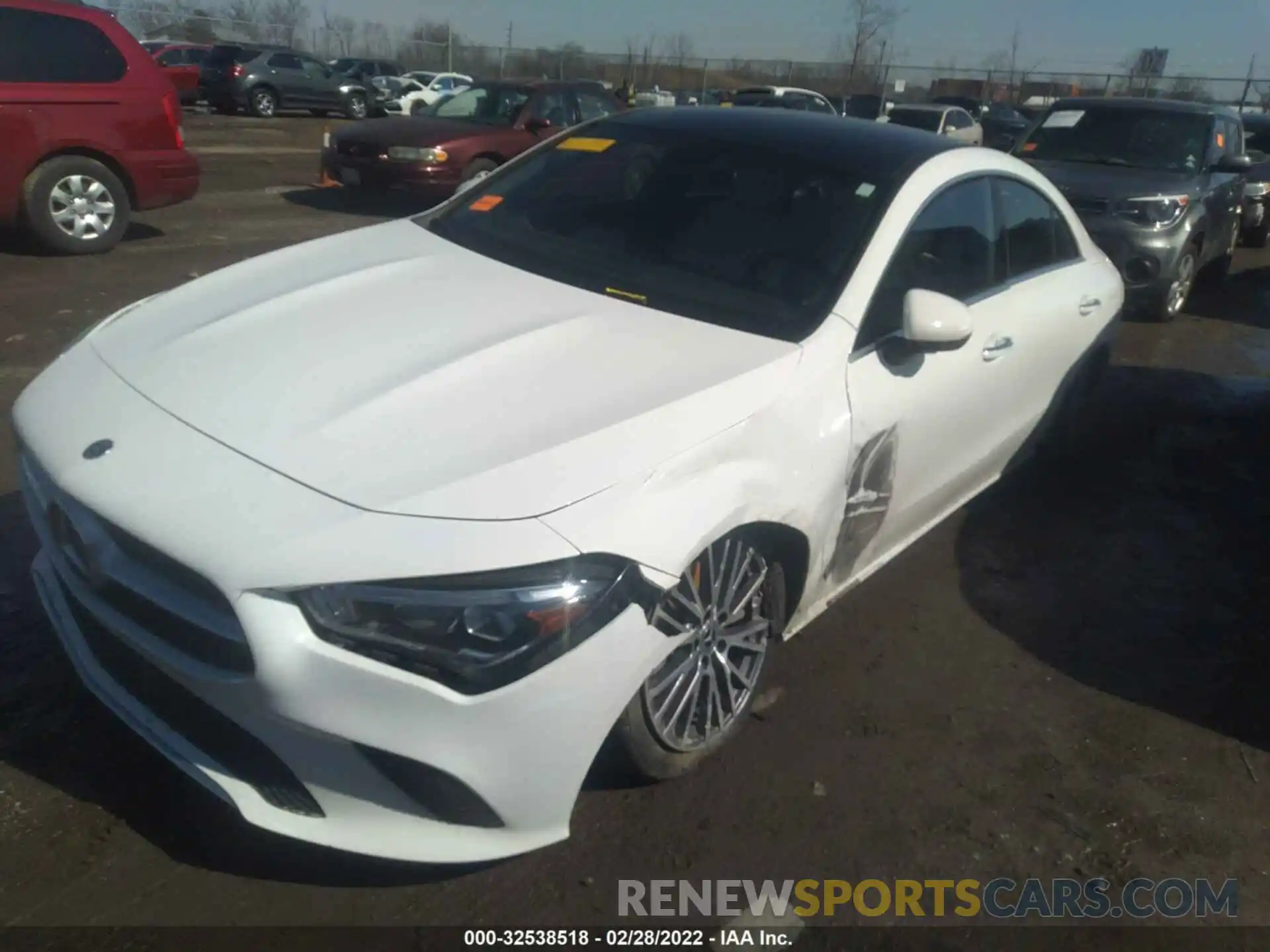 2 Photograph of a damaged car W1K5J4HBXMN173197 MERCEDES-BENZ CLA 2021