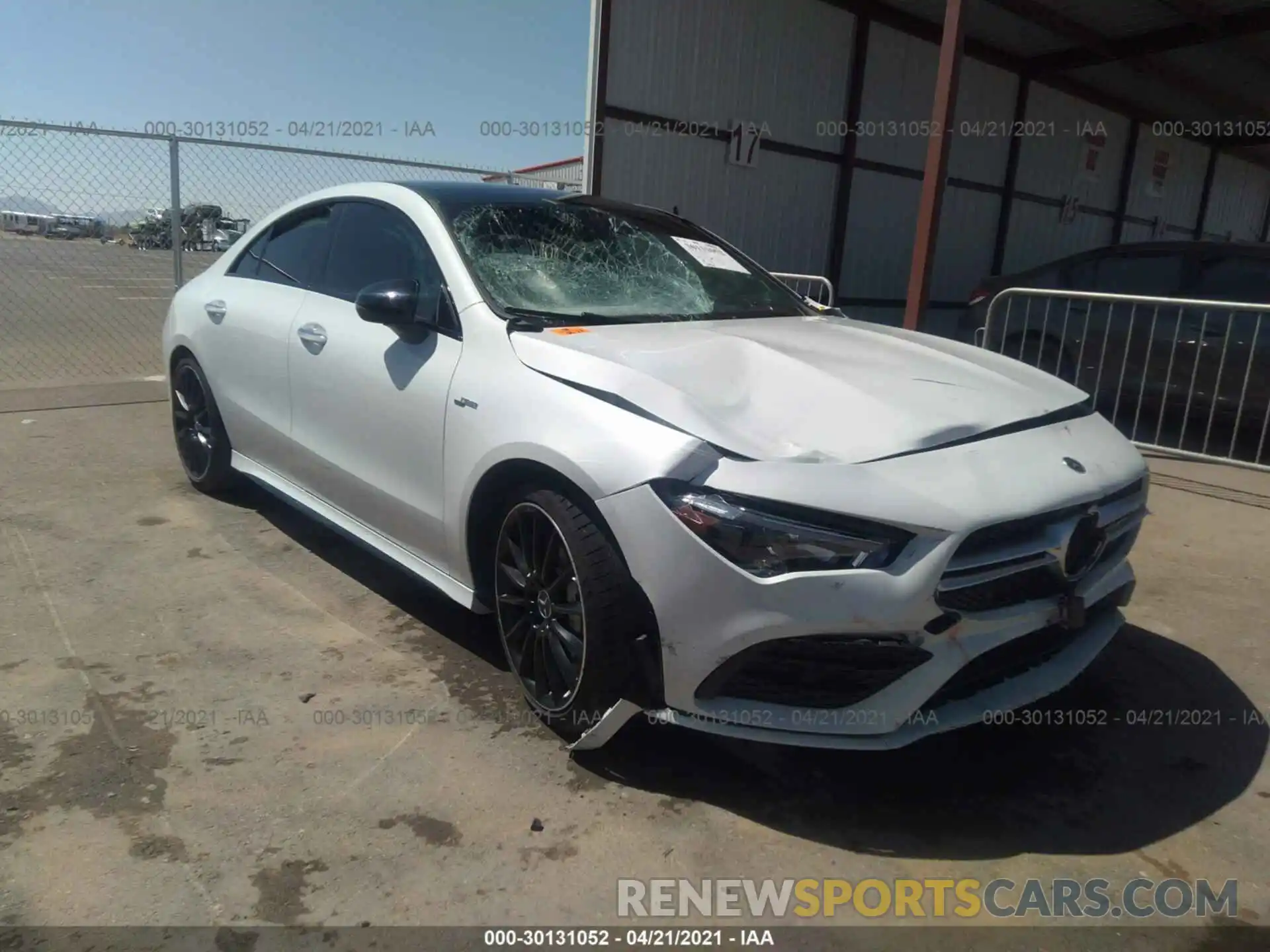 1 Photograph of a damaged car W1K5J5BB4MN165983 MERCEDES-BENZ CLA 2021