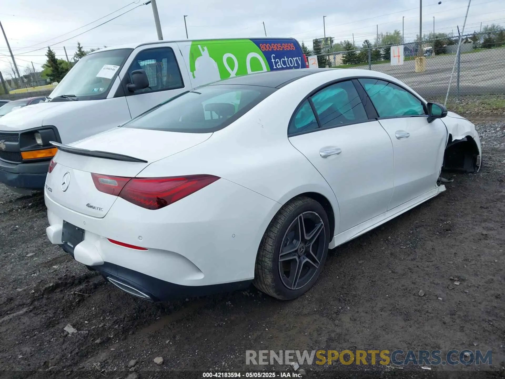 4 Photograph of a damaged car W1K5J4HB6RN450550 MERCEDES-BENZ CLA 2024