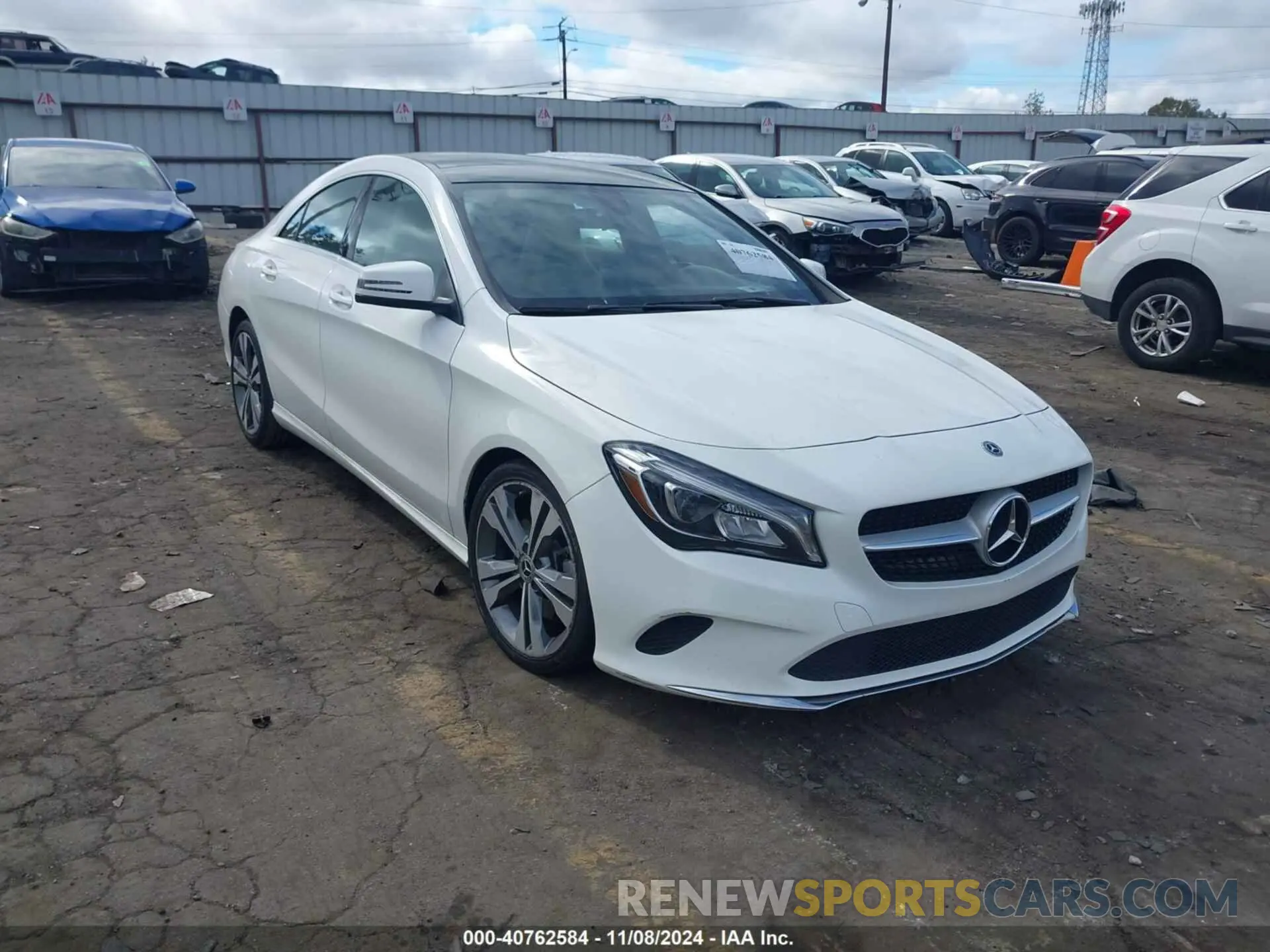 1 Photograph of a damaged car WDDSJ4EB1KN707708 MERCEDES-BENZ CLA 250 2019