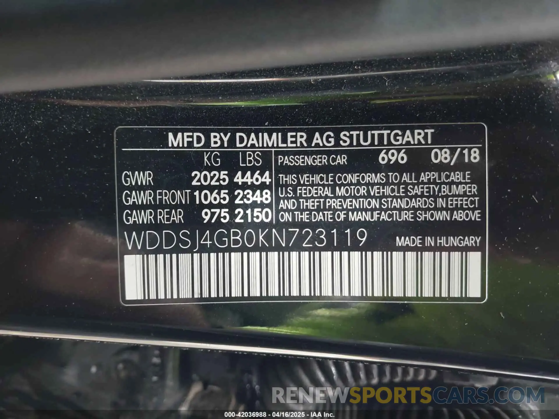 9 Photograph of a damaged car WDDSJ4GB0KN723119 MERCEDES-BENZ CLA 250 2019