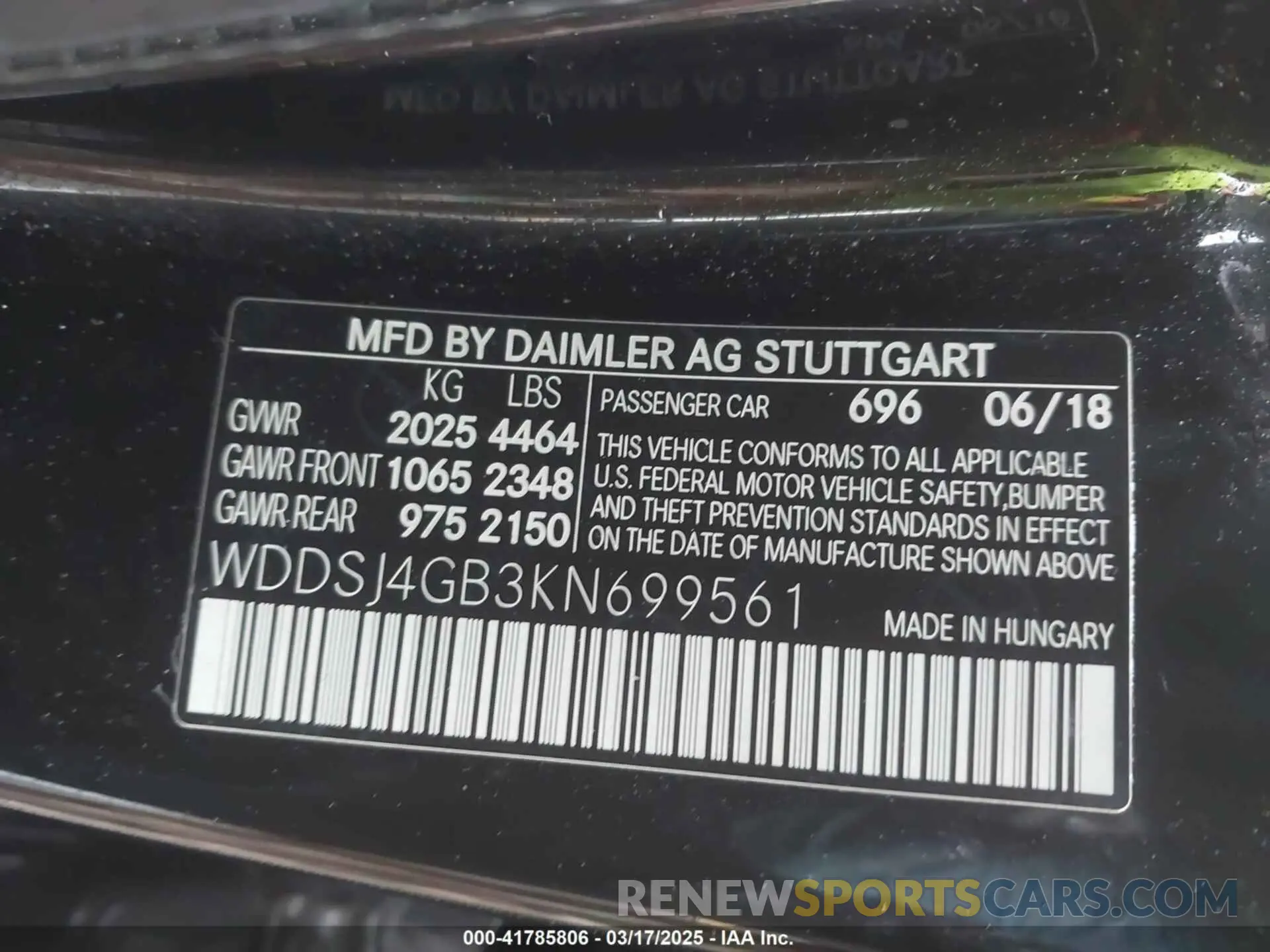 9 Photograph of a damaged car WDDSJ4GB3KN699561 MERCEDES-BENZ CLA 250 2019