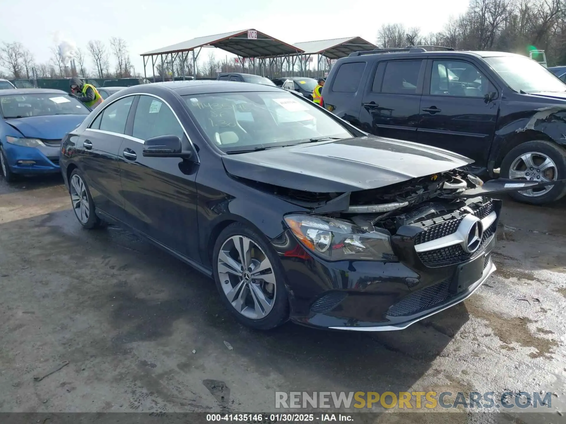 1 Photograph of a damaged car WDDSJ4GB7KN707306 MERCEDES-BENZ CLA 250 2019