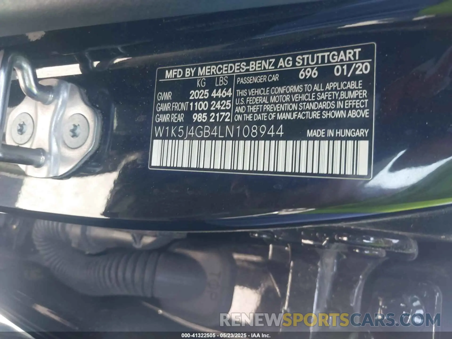 9 Photograph of a damaged car W1K5J4GB4LN108944 MERCEDES-BENZ CLA 250 2020