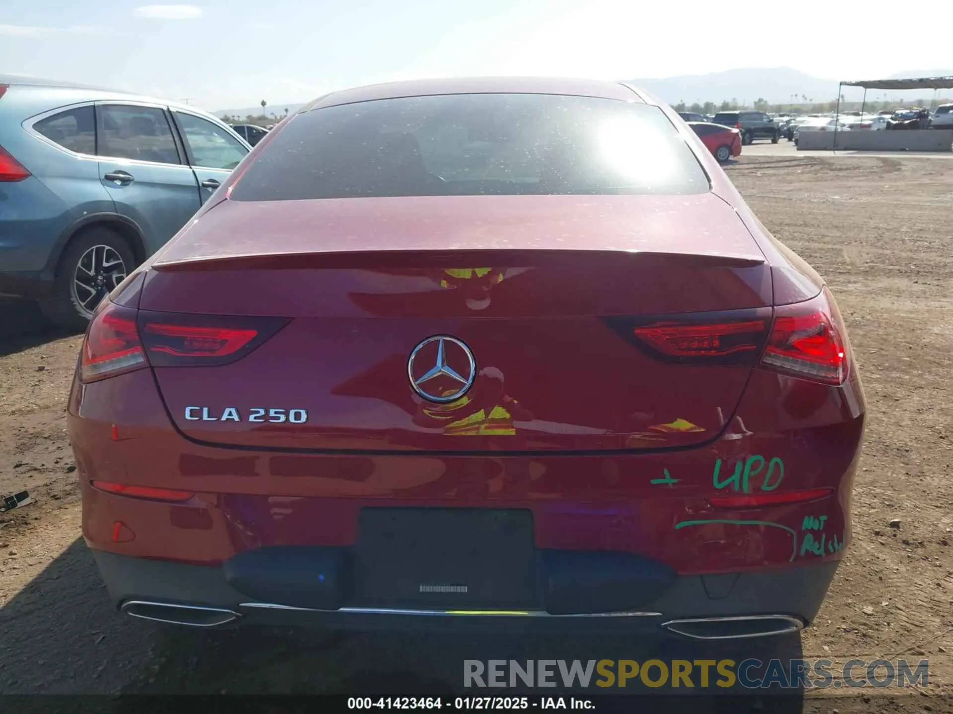 16 Photograph of a damaged car W1K5J4GB7LN104502 MERCEDES-BENZ CLA 250 2020