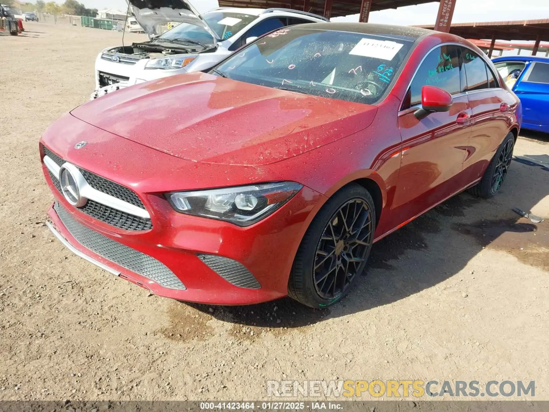2 Photograph of a damaged car W1K5J4GB7LN104502 MERCEDES-BENZ CLA 250 2020