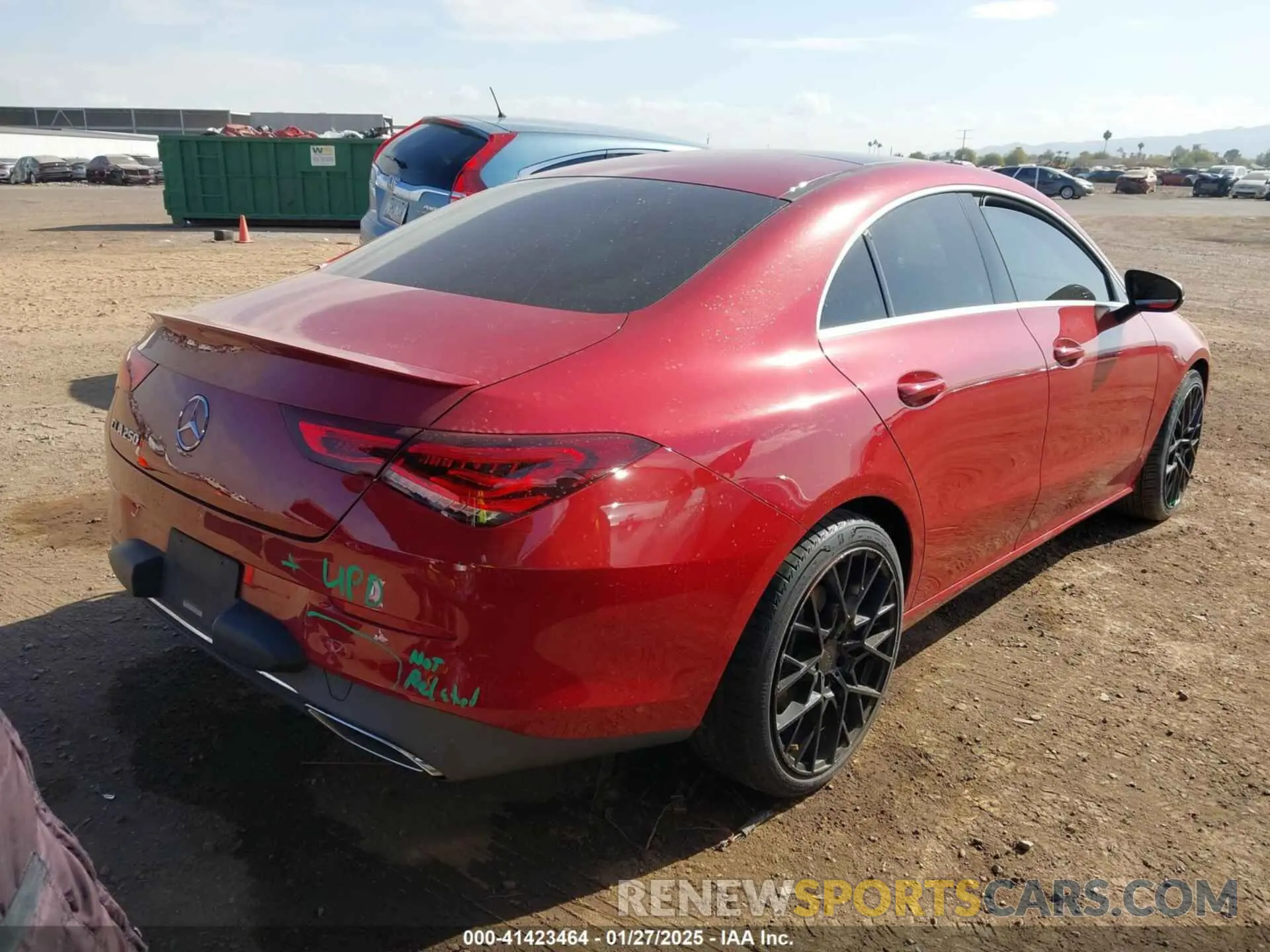 4 Photograph of a damaged car W1K5J4GB7LN104502 MERCEDES-BENZ CLA 250 2020