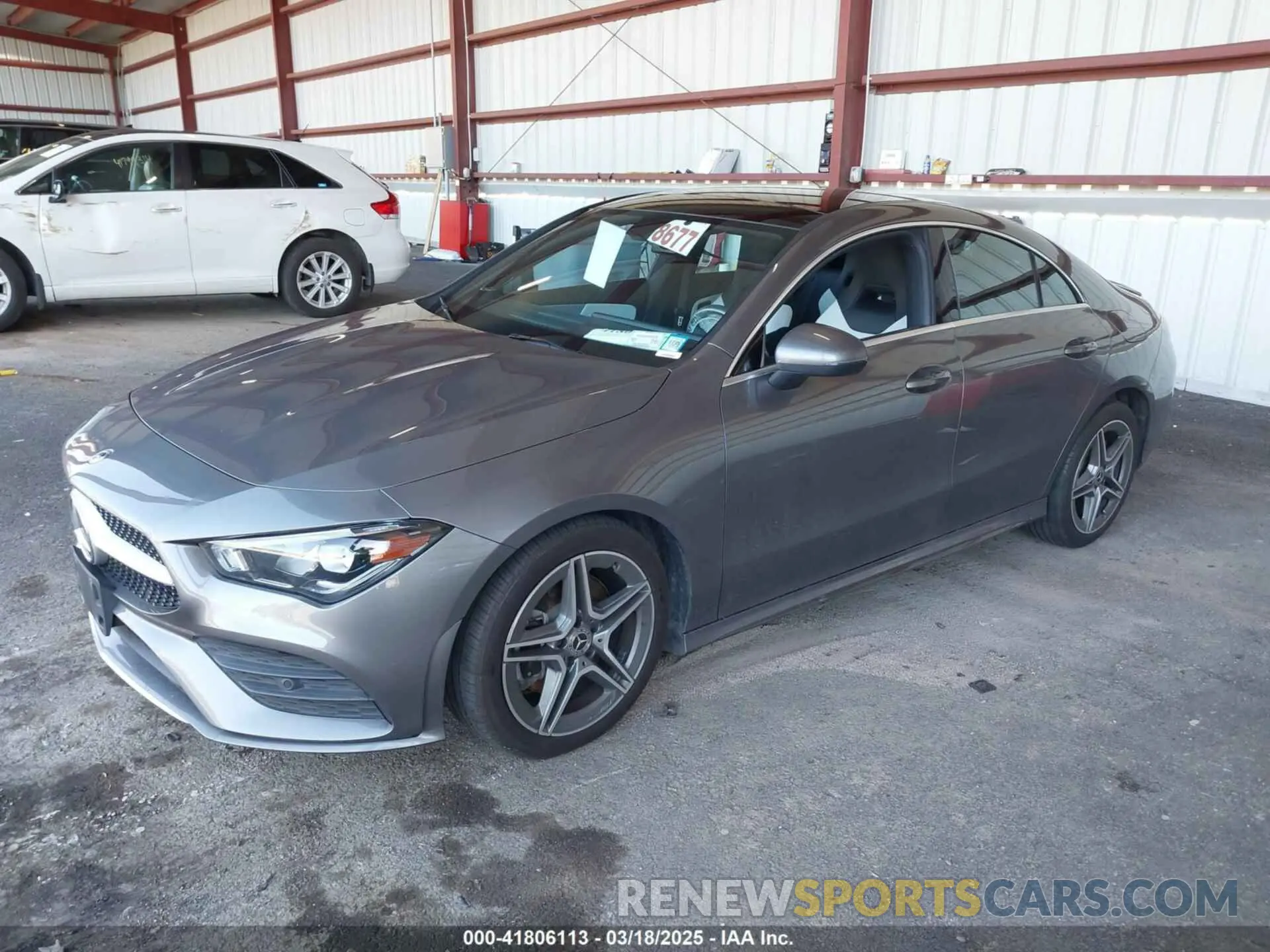 2 Photograph of a damaged car W1K5J4HB2LN100629 MERCEDES-BENZ CLA 250 2020