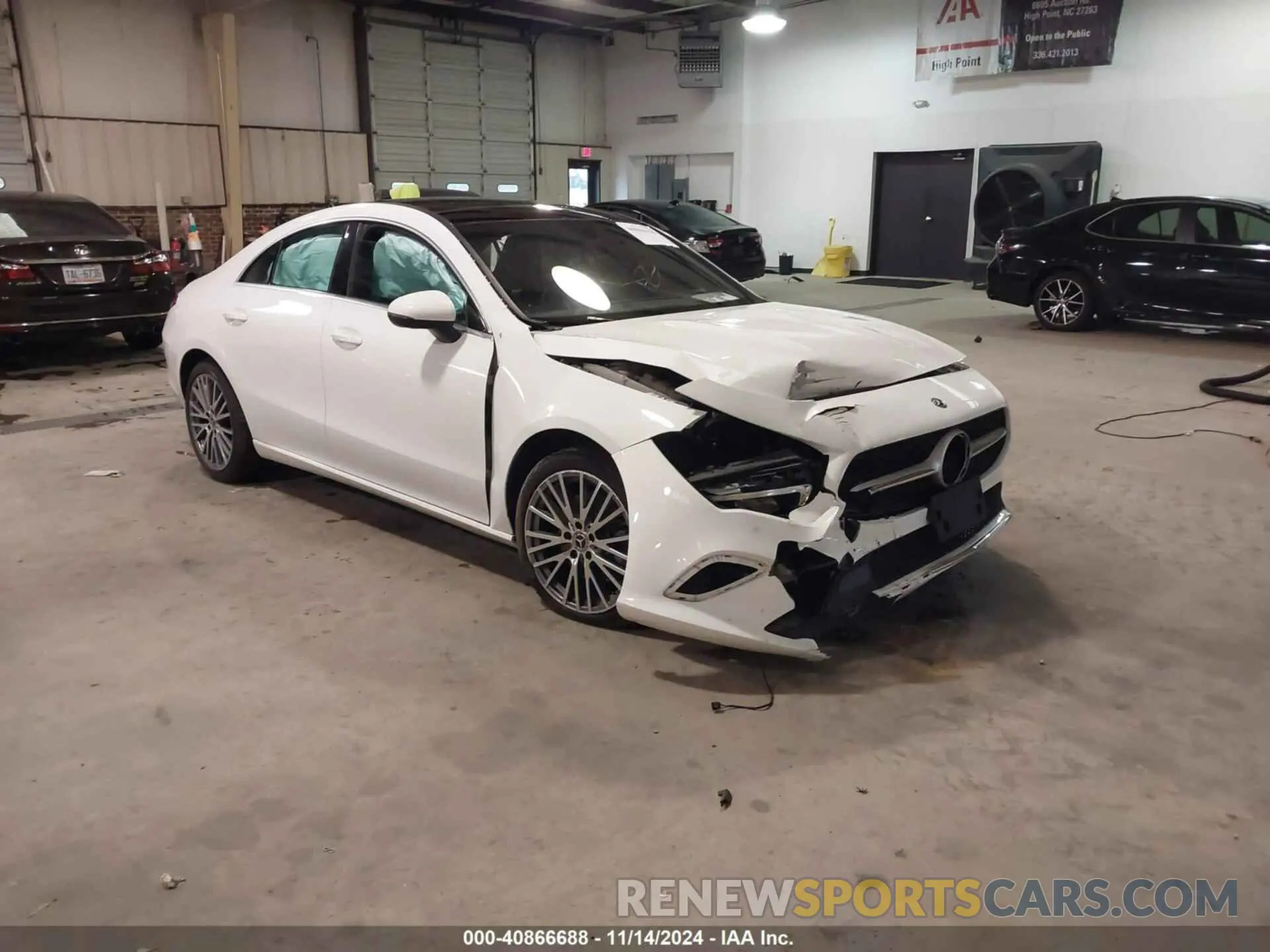 1 Photograph of a damaged car W1K5J4HB4LN089987 MERCEDES-BENZ CLA 250 2020