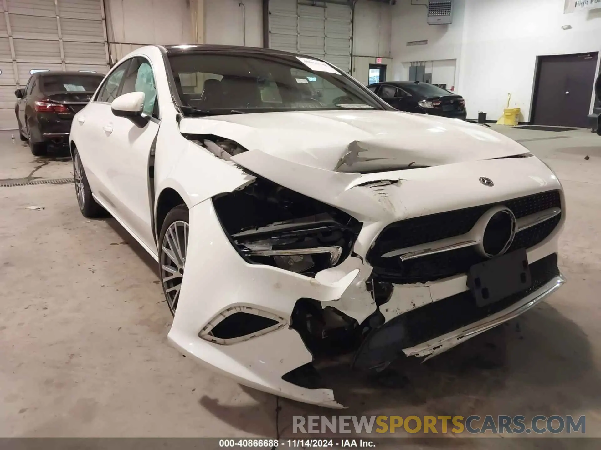 6 Photograph of a damaged car W1K5J4HB4LN089987 MERCEDES-BENZ CLA 250 2020