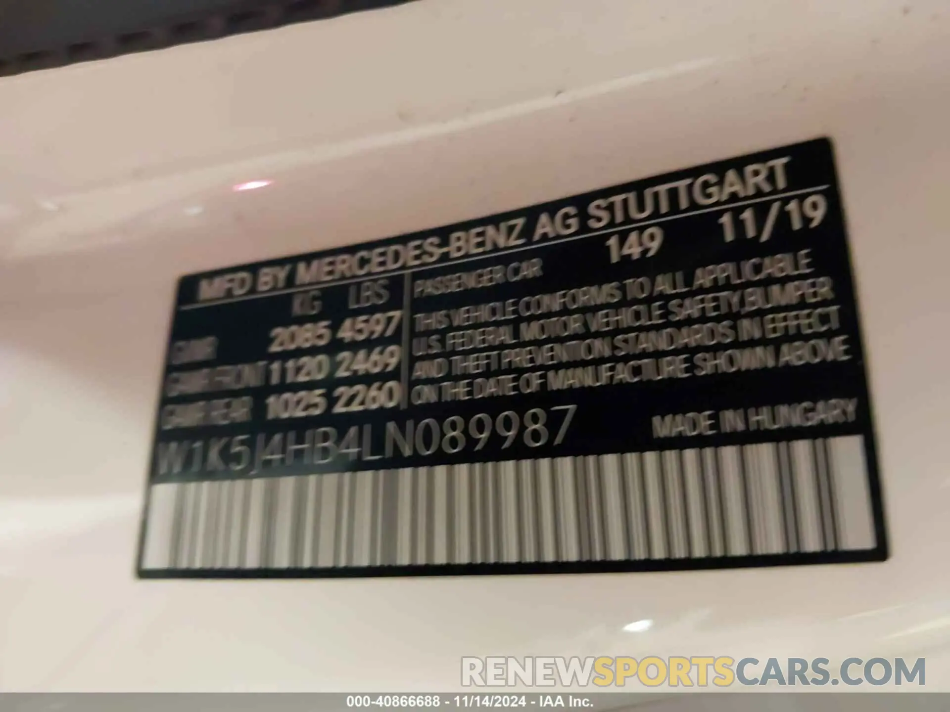 9 Photograph of a damaged car W1K5J4HB4LN089987 MERCEDES-BENZ CLA 250 2020