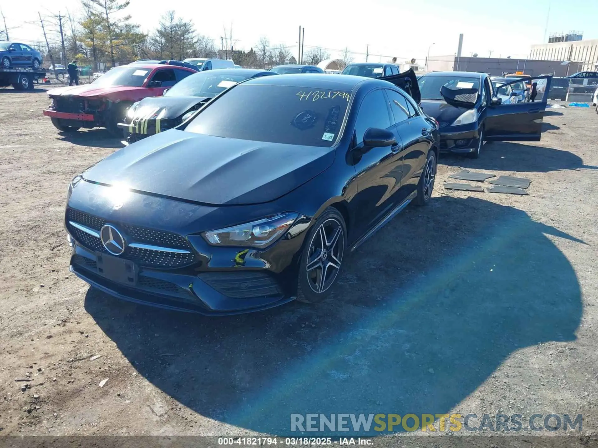 2 Photograph of a damaged car W1K5J4HBXLN127562 MERCEDES-BENZ CLA 250 2020