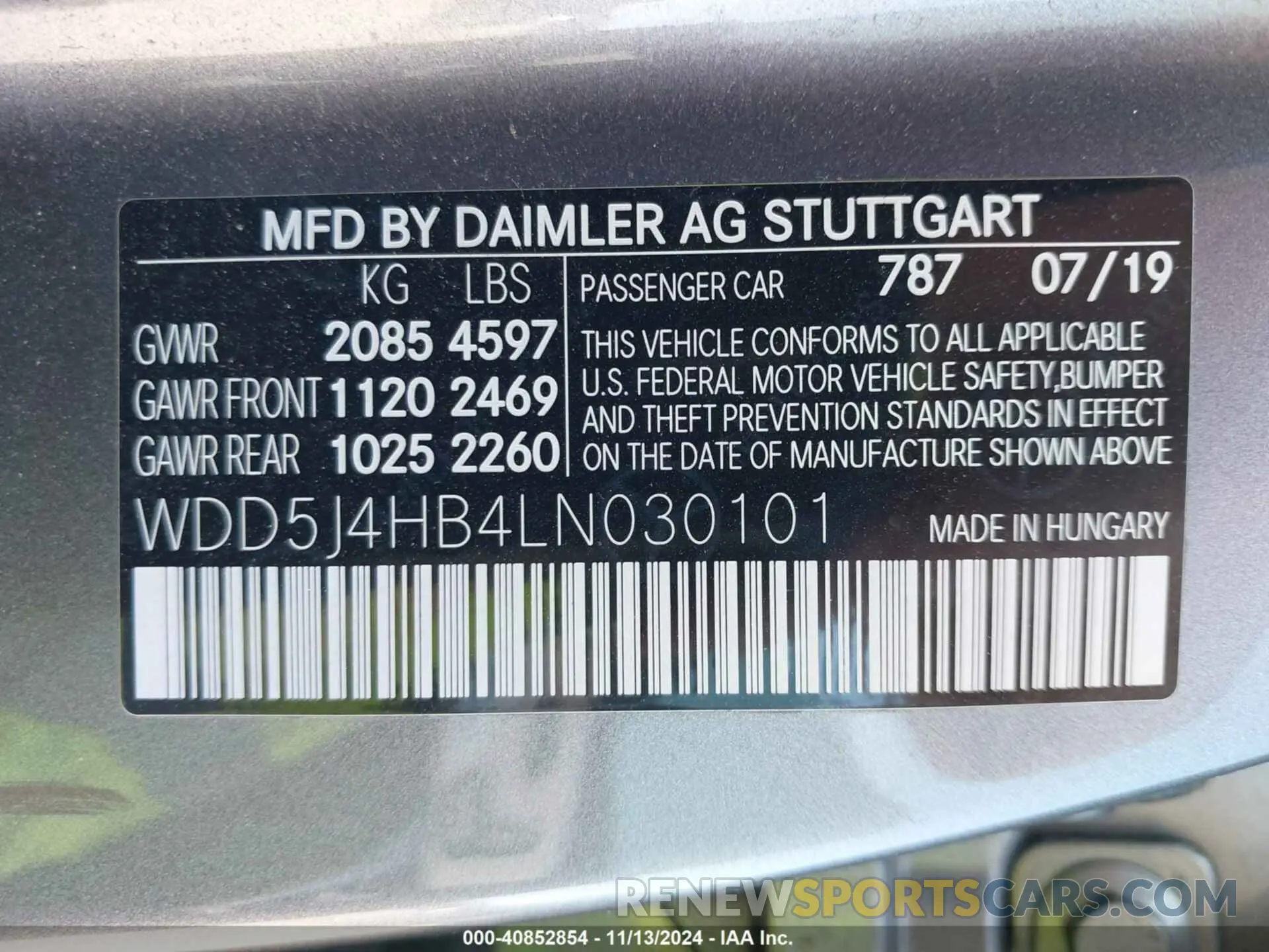 9 Photograph of a damaged car WDD5J4HB4LN030101 MERCEDES-BENZ CLA 250 2020