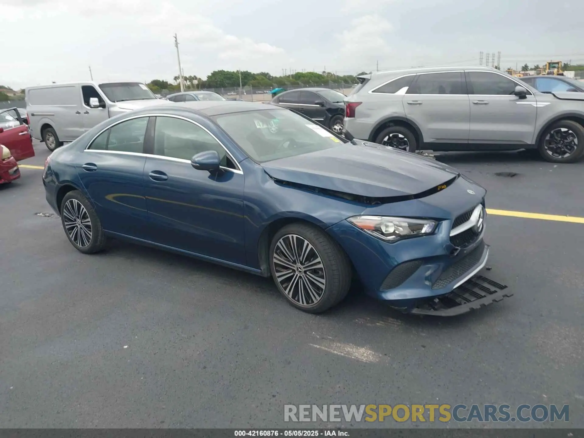 1 Photograph of a damaged car W1K5J4GB0MN234963 MERCEDES-BENZ CLA 250 2021